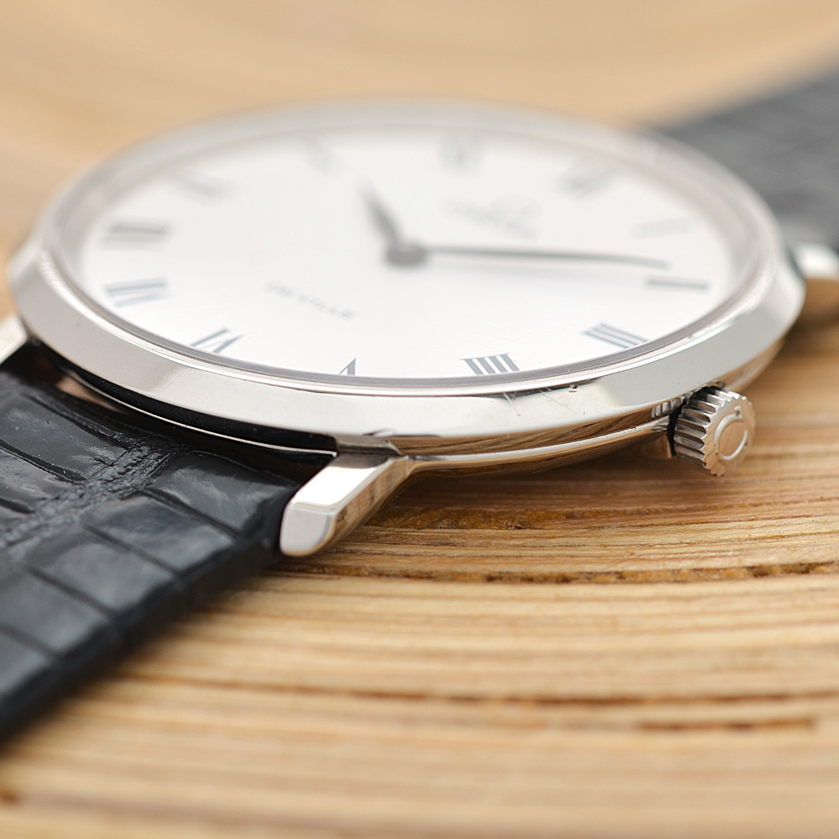 【OMEGA】オメガ デヴィル SS ラウンド White Roman 純正尾錠付き