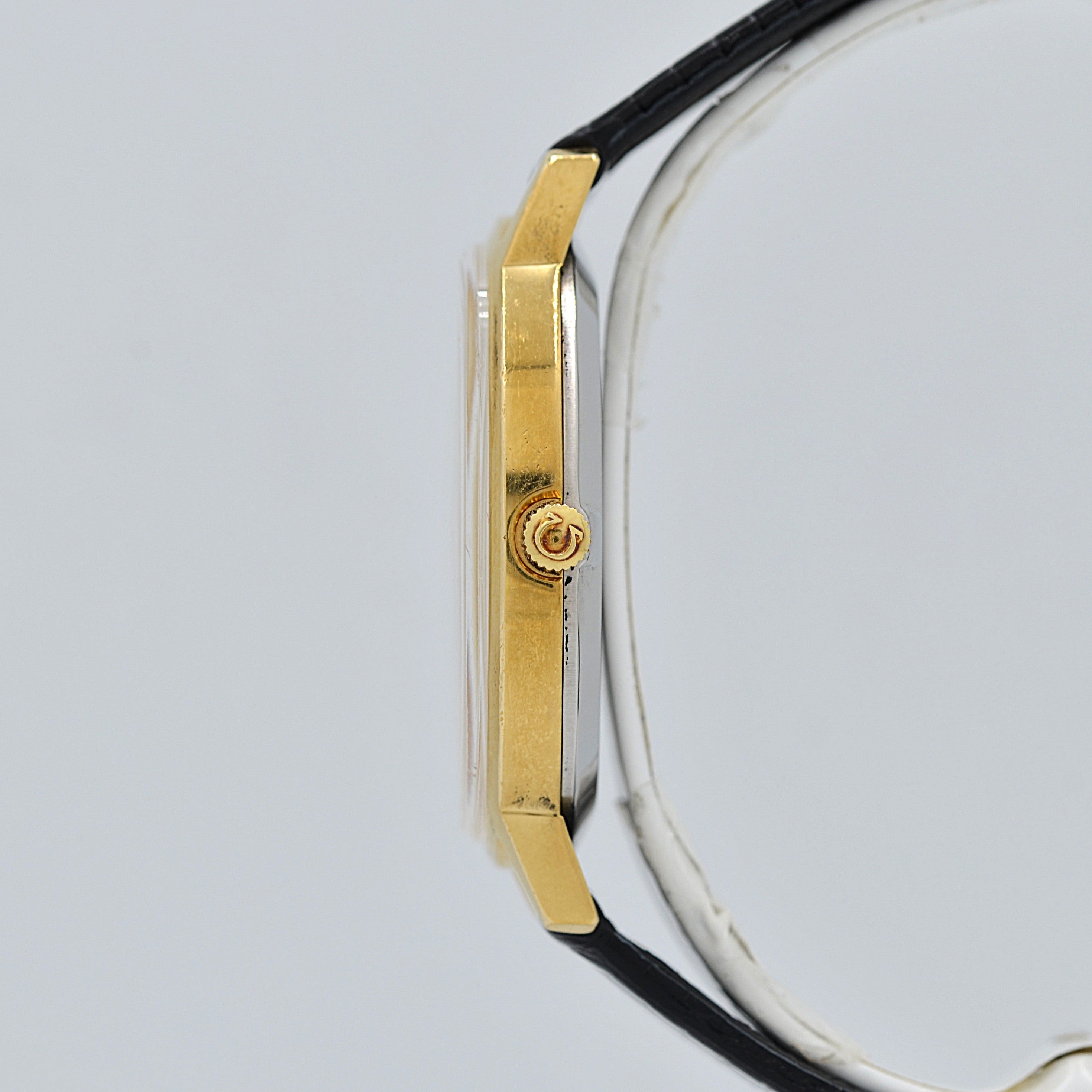 【OMEGA】Omega De Ville GP Oval Silver Roman with original buckle