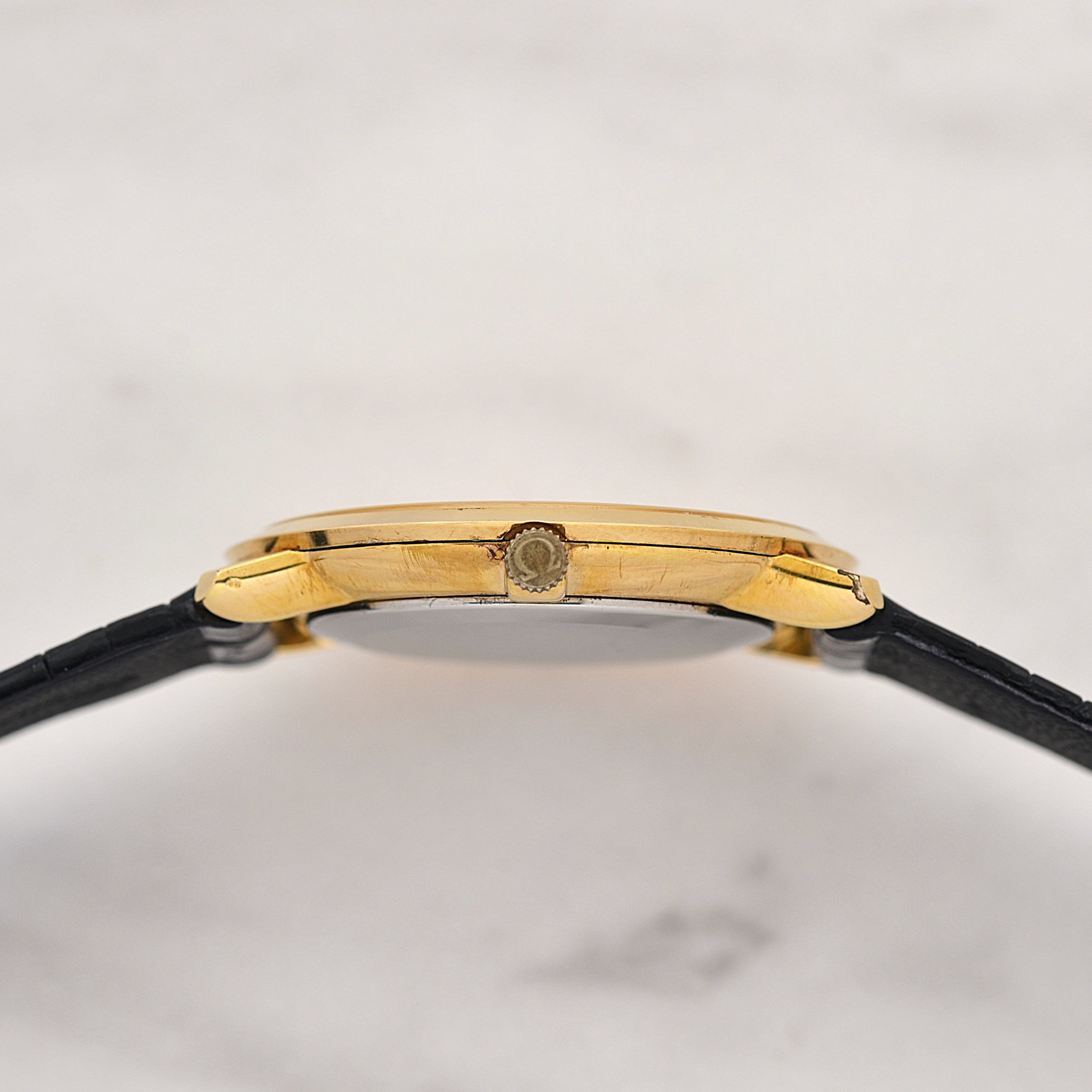 【OMEGA】オメガ デヴィル GP ラウンド Ivory Roman 純正尾錠付き