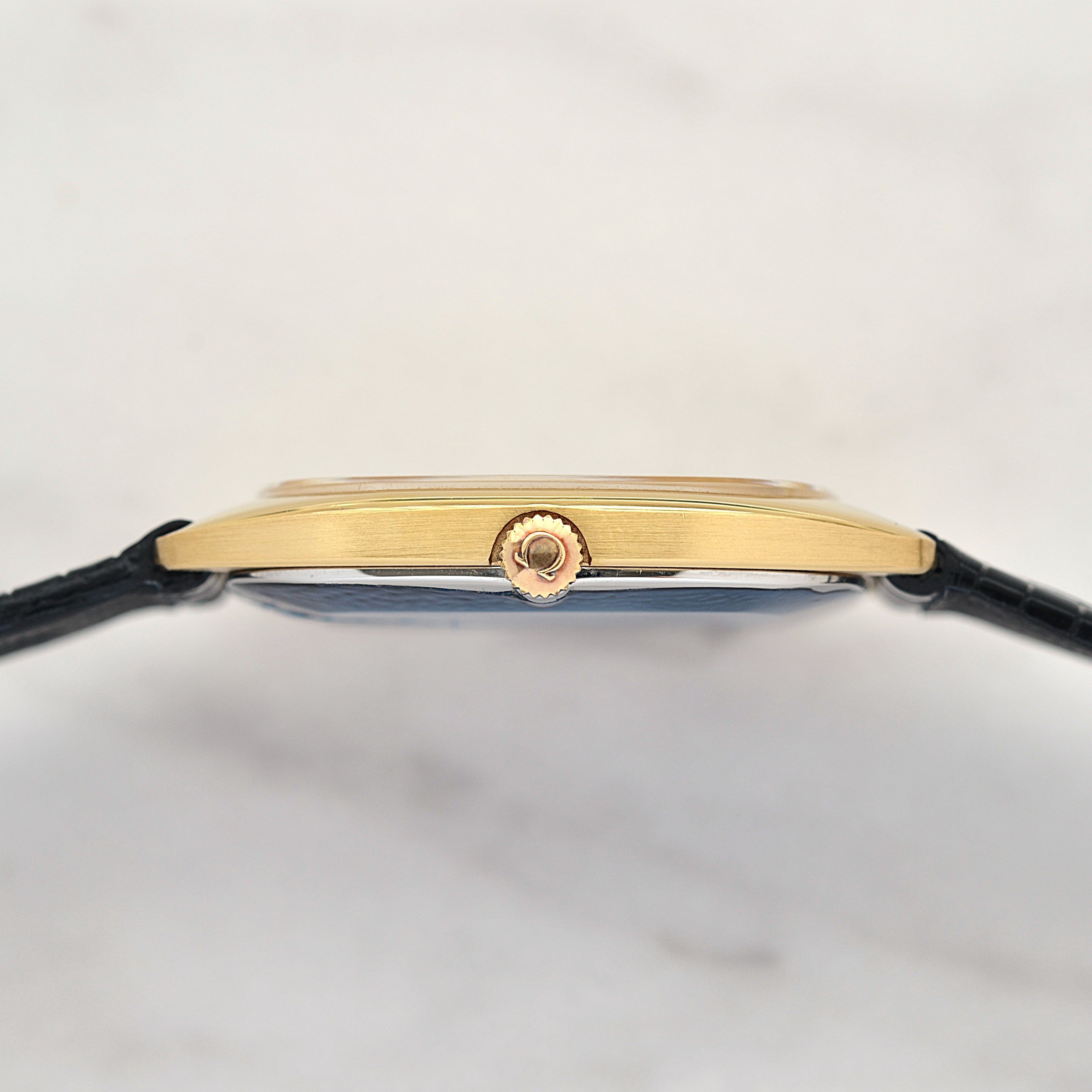 【OMEGA】オメガ デヴィル GP テレビスクリーンケース Gold 純正尾錠付き デッドストック