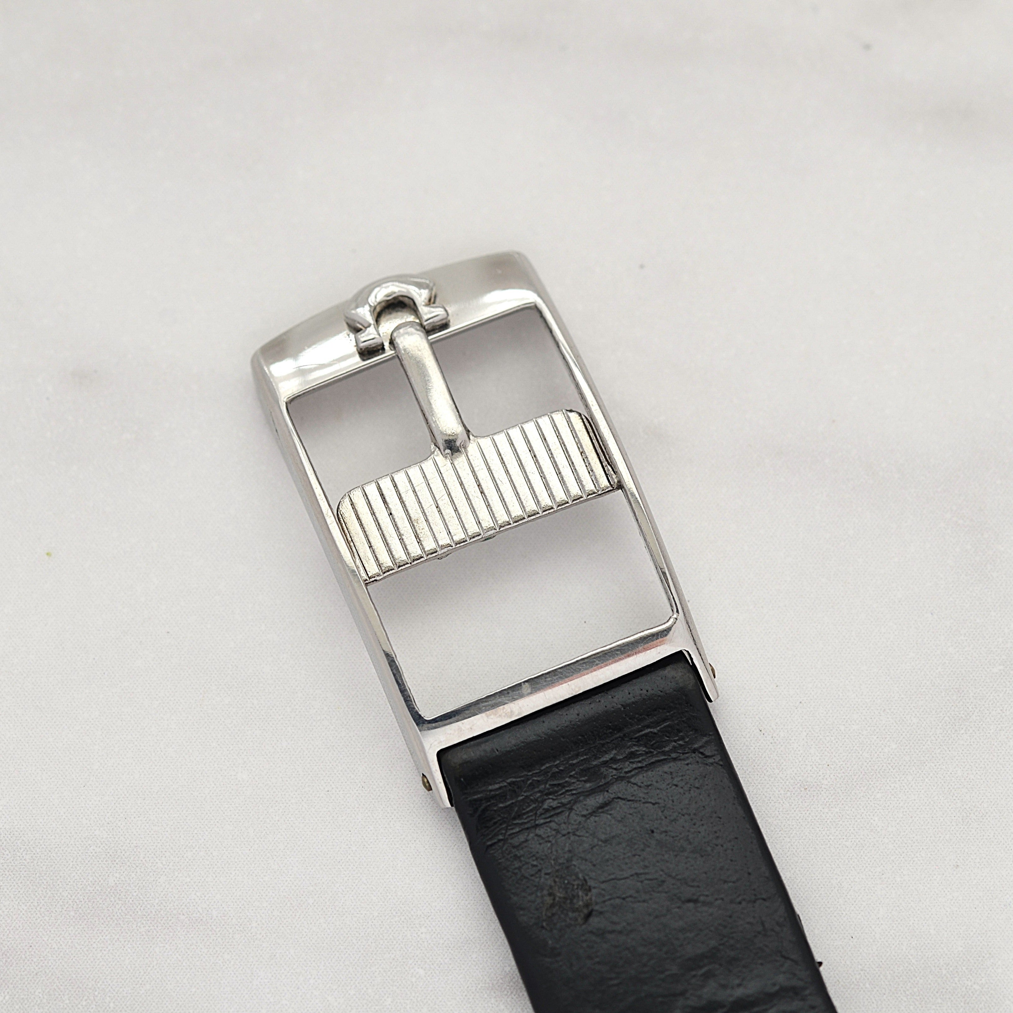 [OMEGA] Omega De Ville SS Round Silver Deadstock with Original Buckle