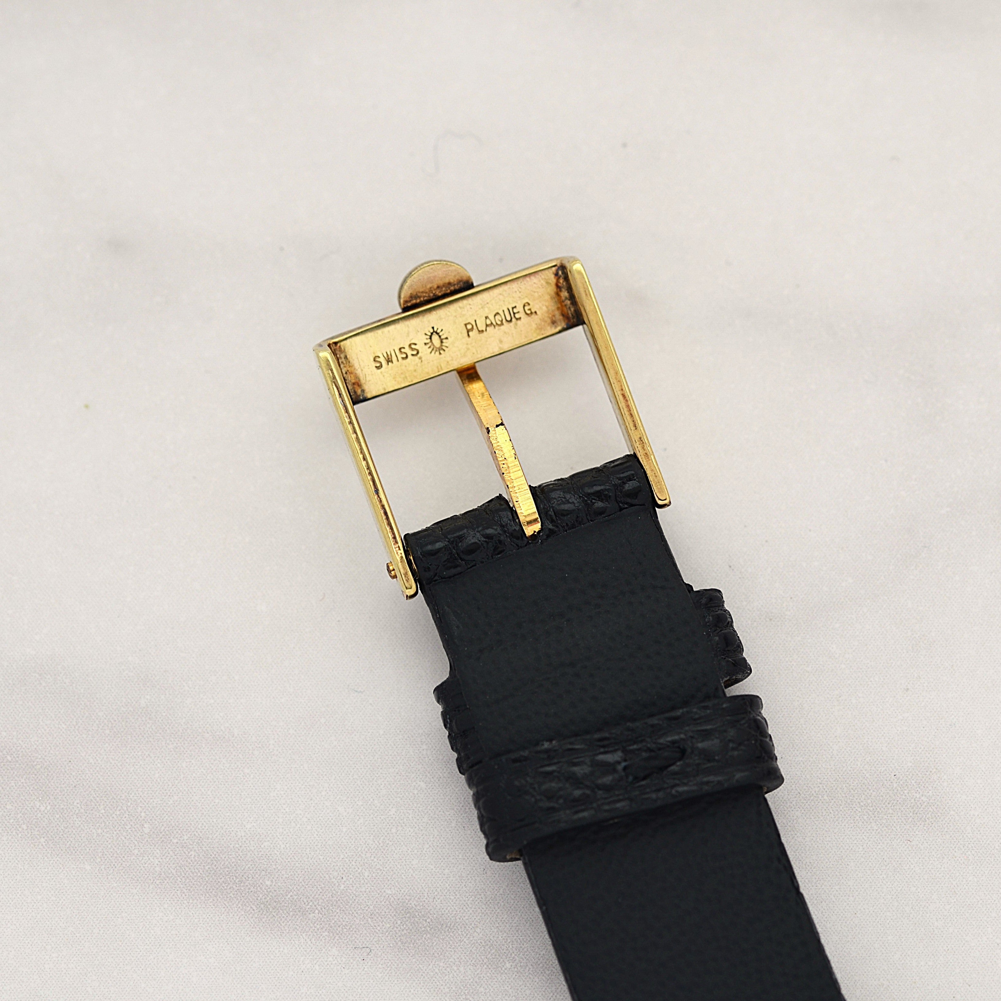 【OMEGA】オメガ デヴィル GP ラウンド Ivory Roman 純正尾錠付き