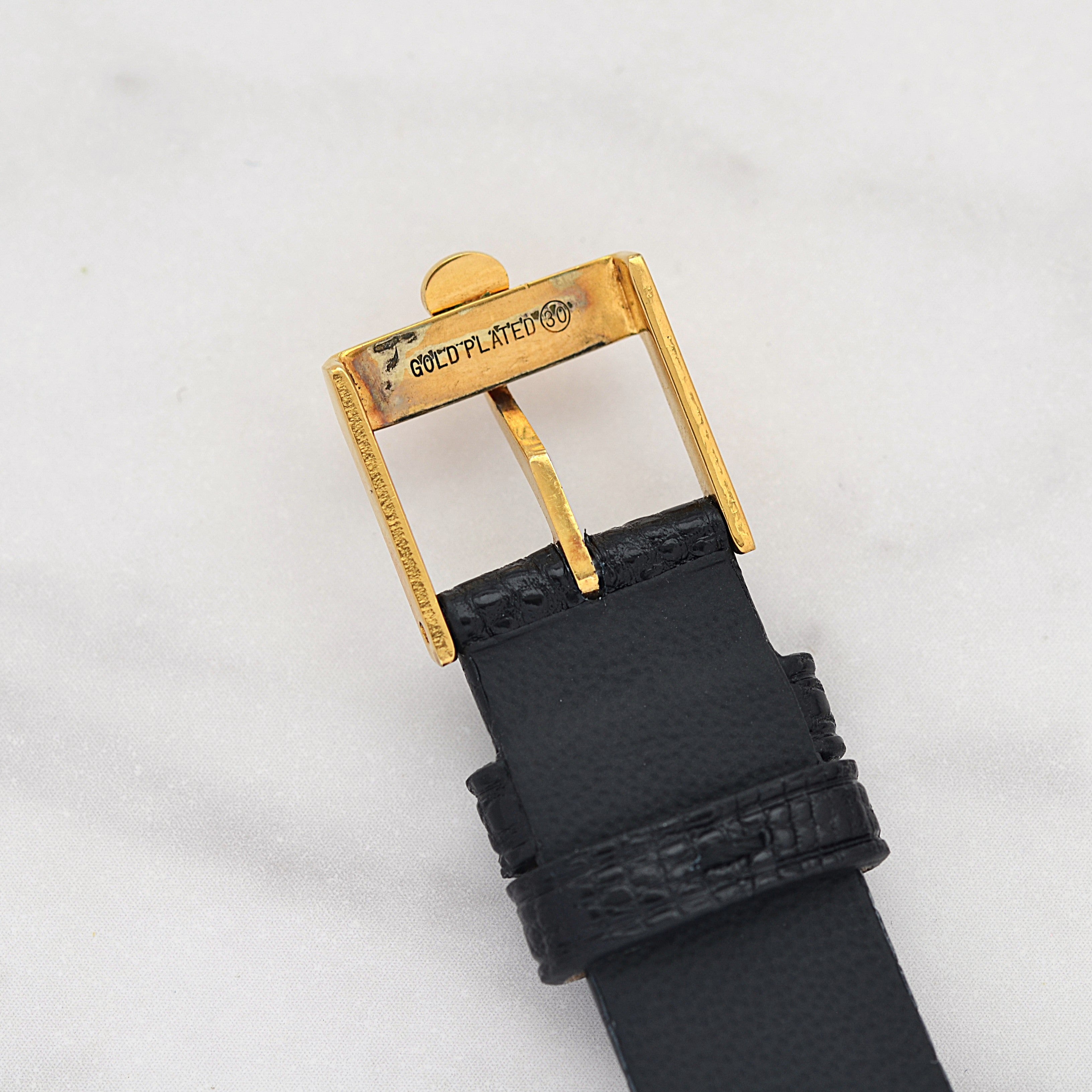 【OMEGA】Omega De Ville GP Oval Silver Roman with original buckle