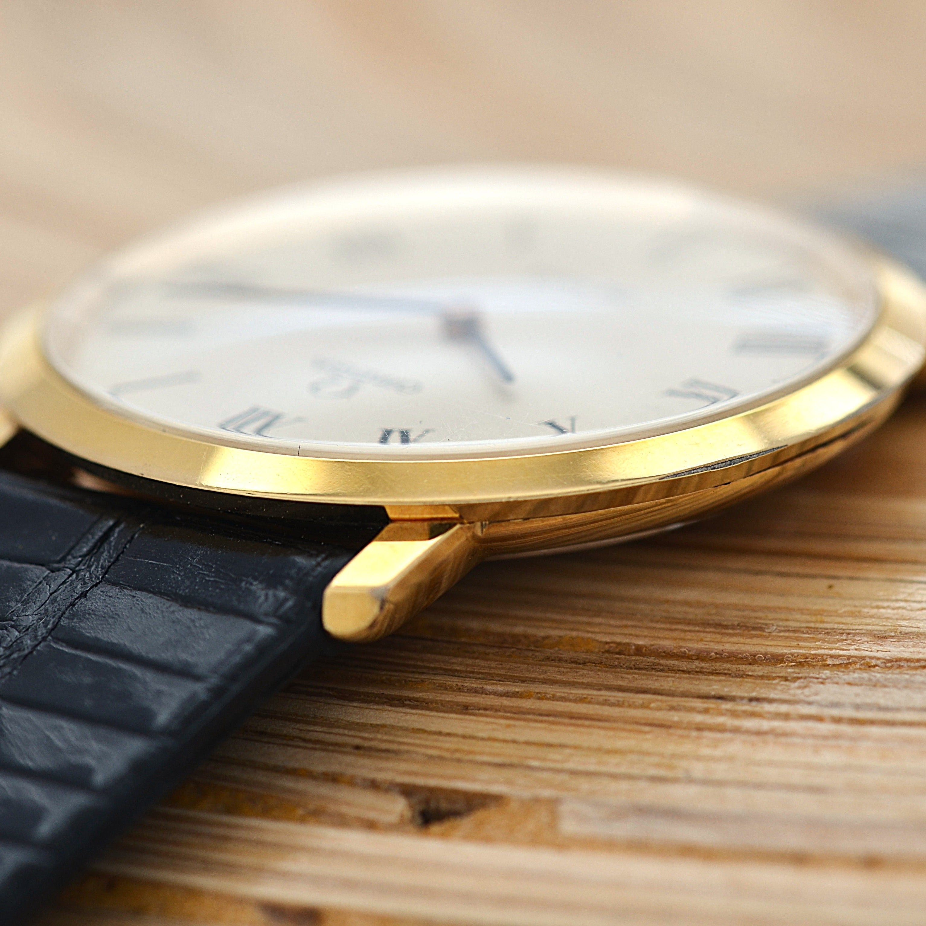 【OMEGA】オメガ デヴィル GP ラウンド Ivory Roman 純正尾錠付き