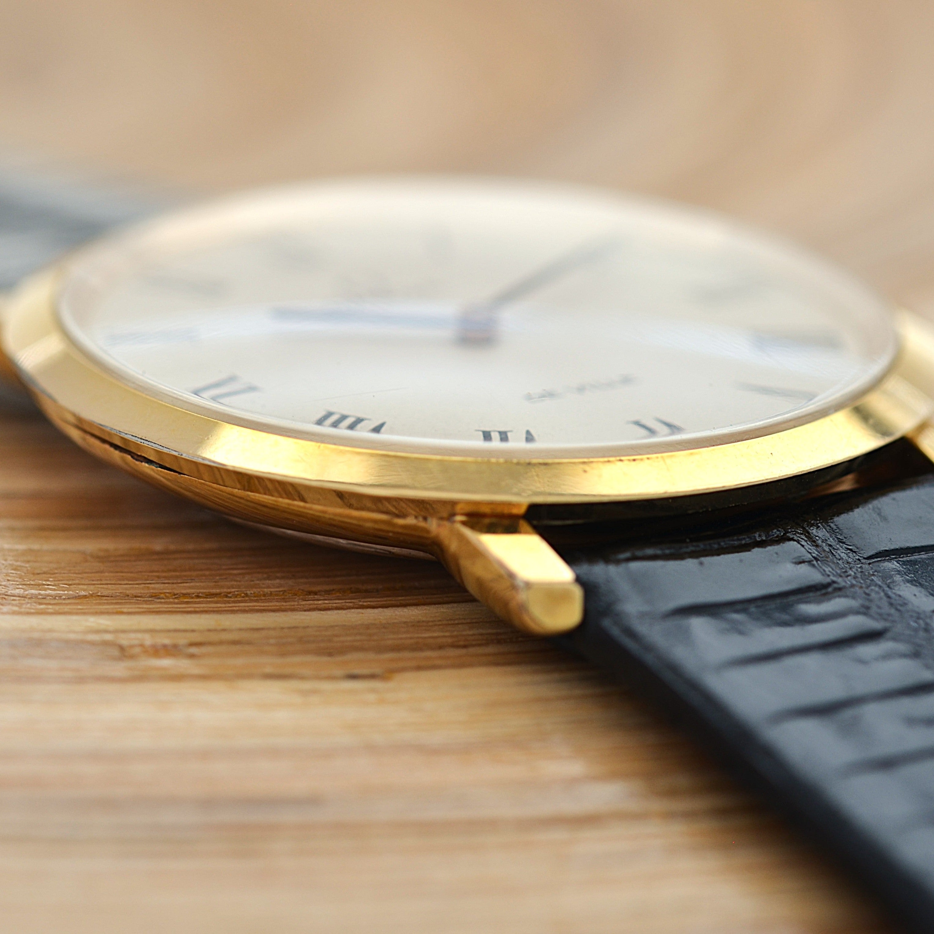 【OMEGA】オメガ デヴィル GP ラウンド Ivory Roman 純正尾錠付き