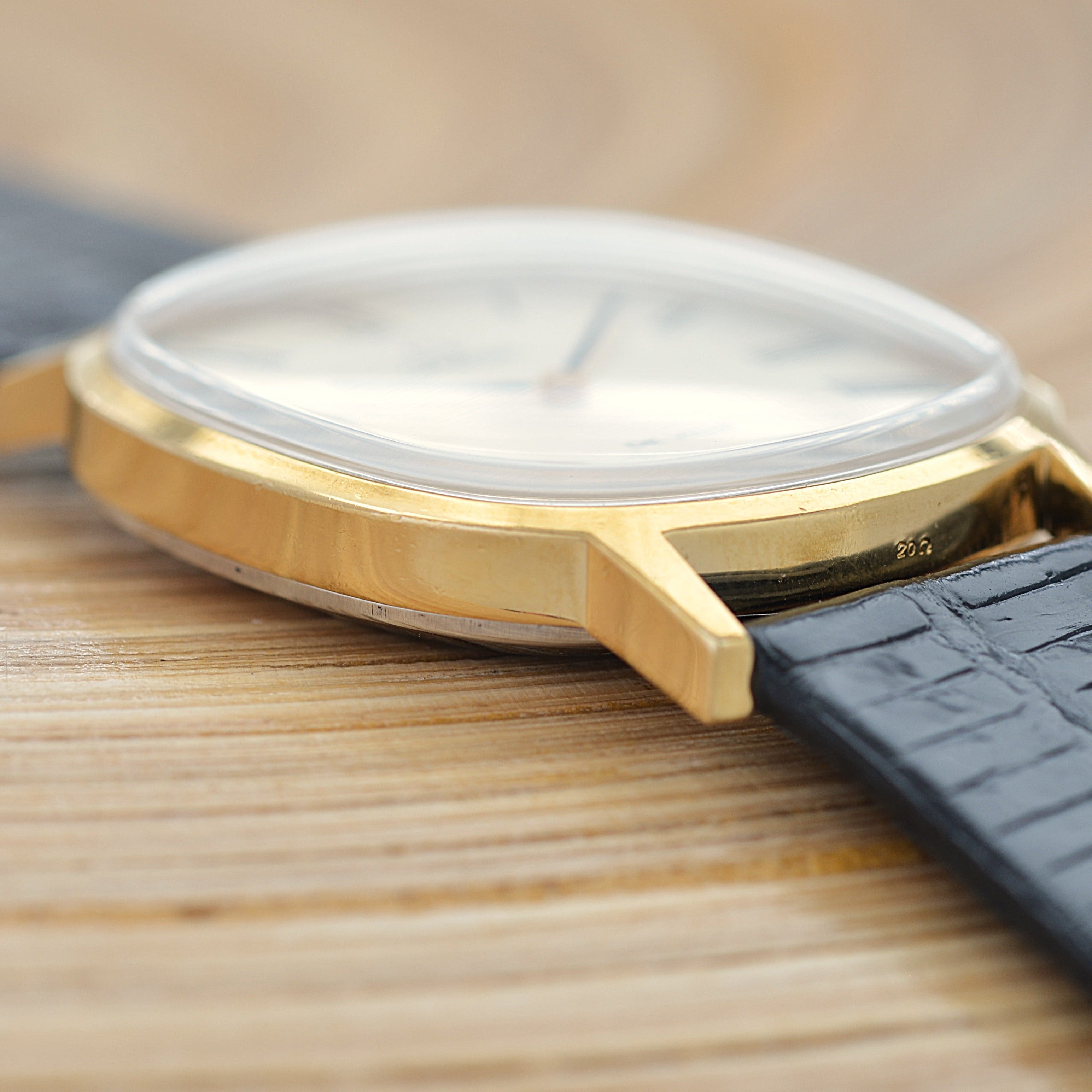 【OMEGA】Omega De Ville GP Oval Silver Roman with original buckle