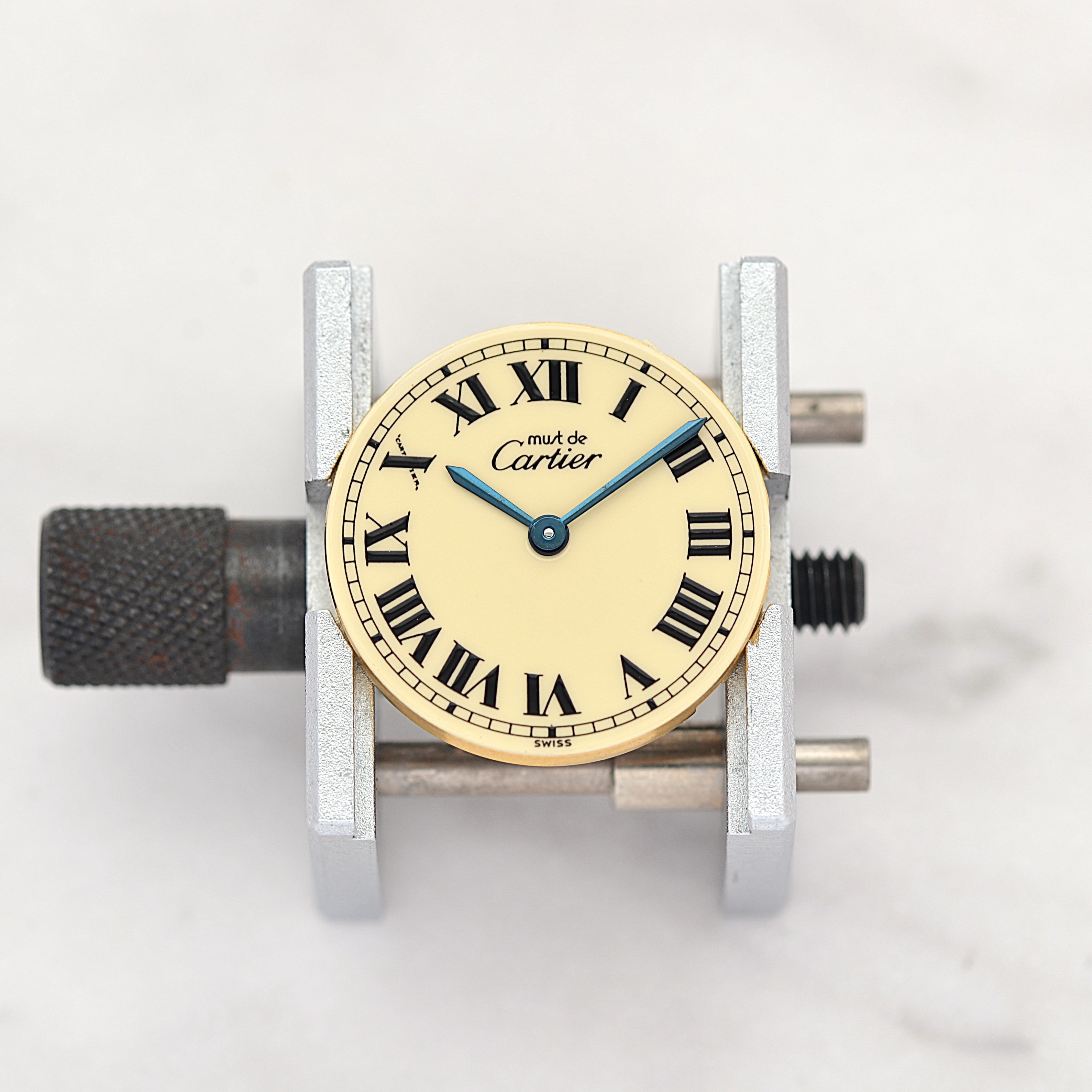 【Cartier】カルティエ マストロンドSM アイボリーローマ 純正尾錠付き
