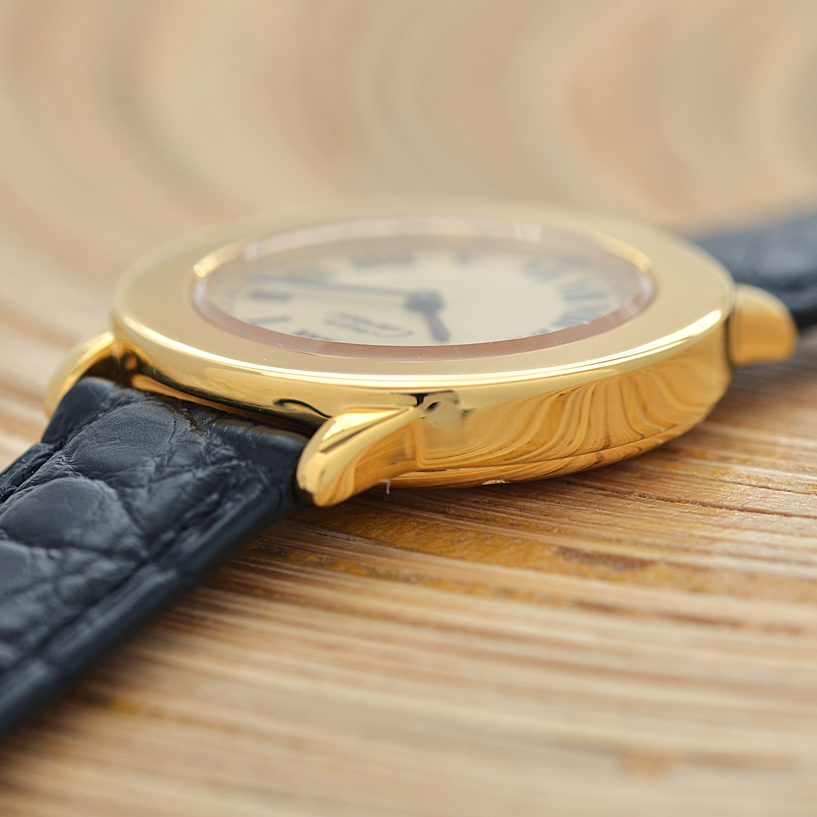【Cartier】カルティエ マストロンドSM アイボリーローマ 純正尾錠付き