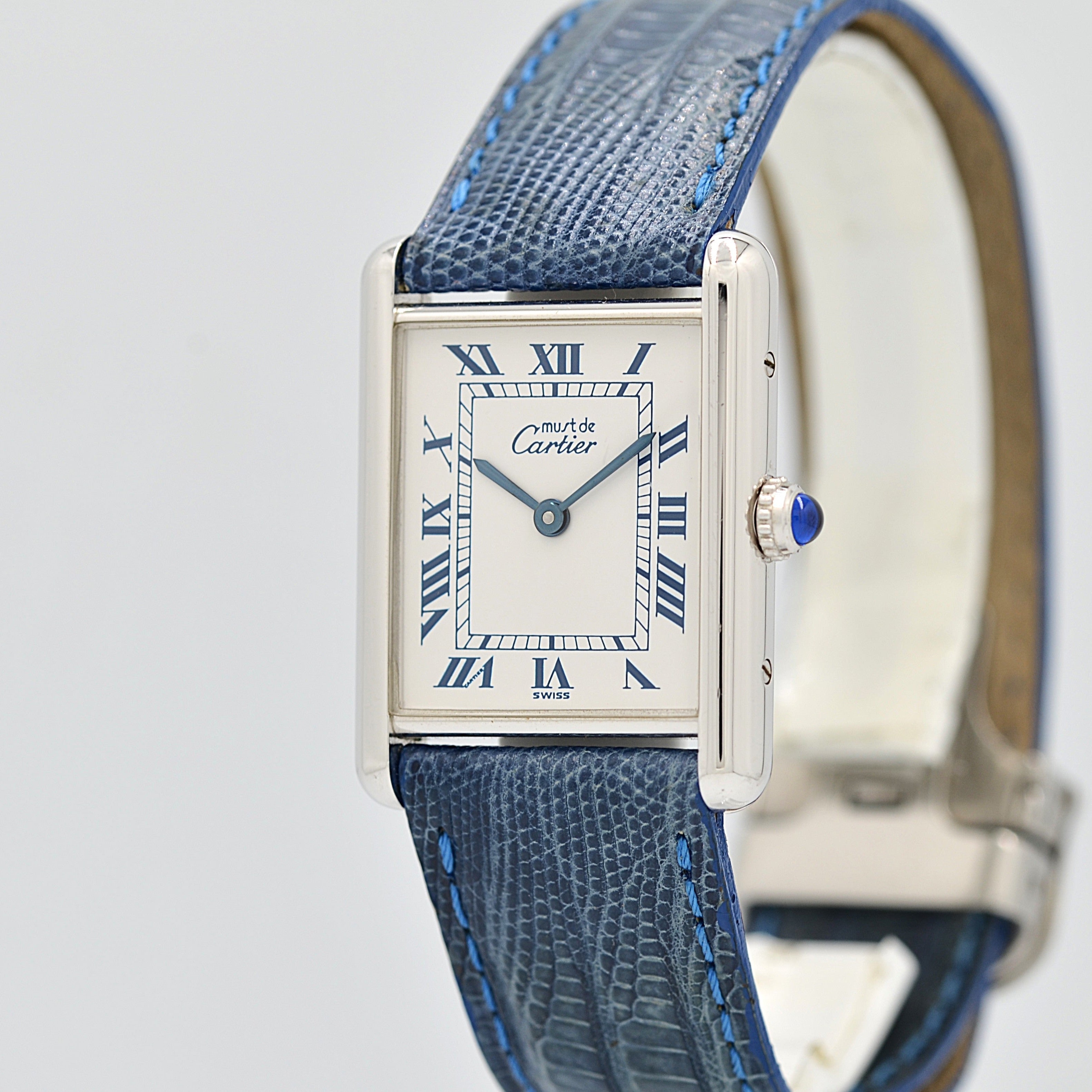 【Cartier】カルティエ マストタンクLM シルバー 純正Dバックル付き デッドストック
