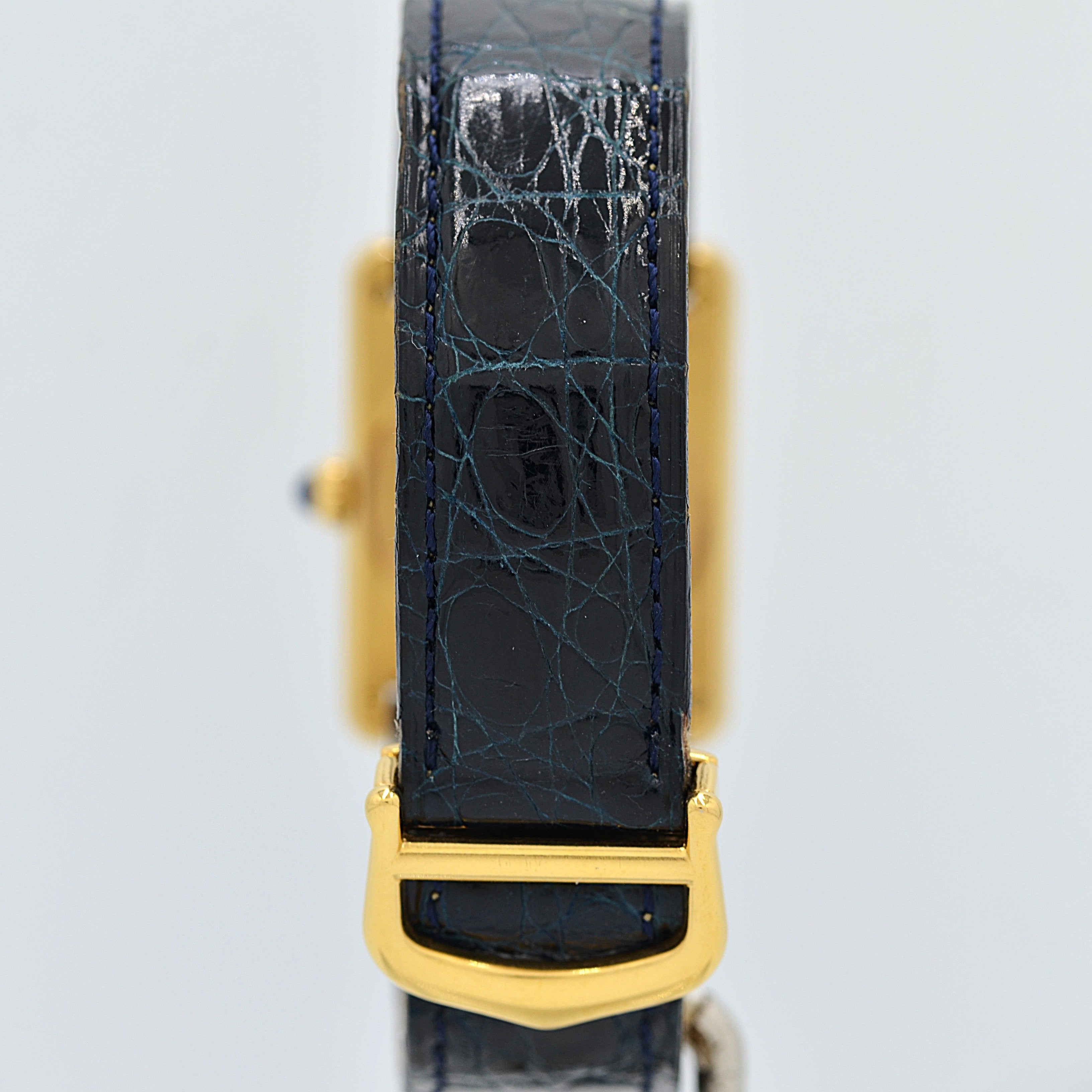 【Cartier】Cartier Must Tank LM Opalin with Original Deployment Buckle, New old stock