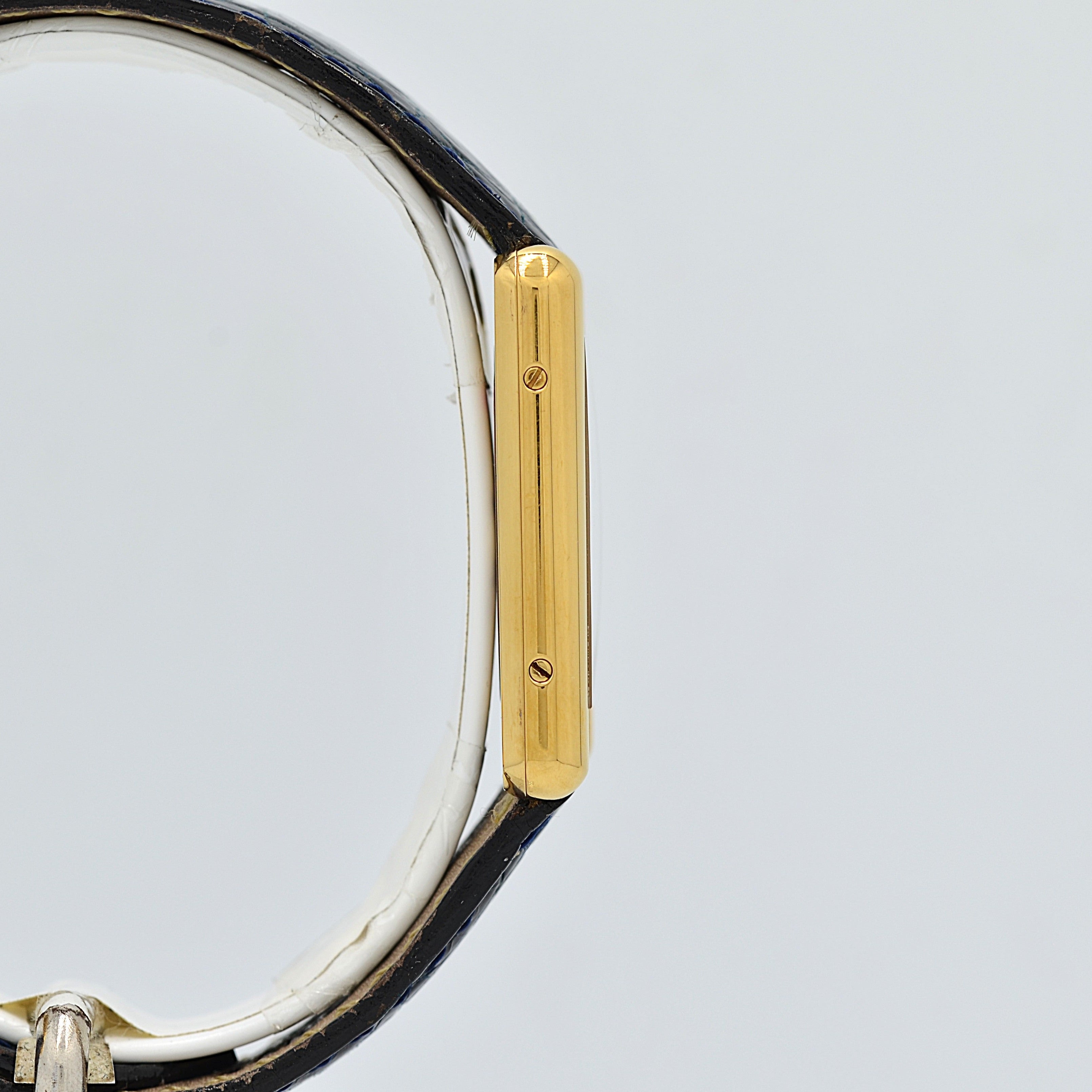 【Cartier】Cartier Must Tank LM Opalin with Original Deployment Buckle, New old stock