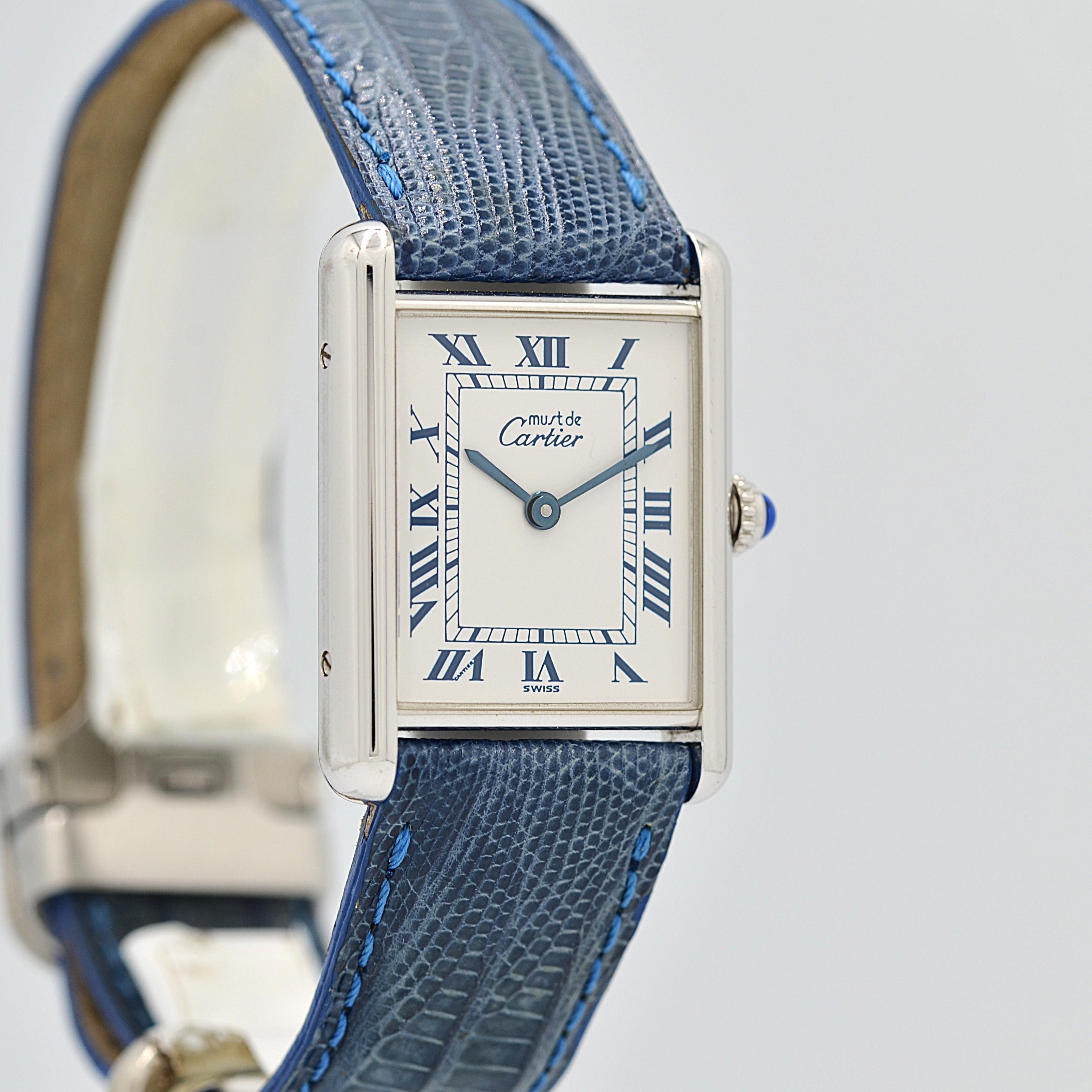 【Cartier】カルティエ マストタンクLM シルバー 純正Dバックル付き デッドストック