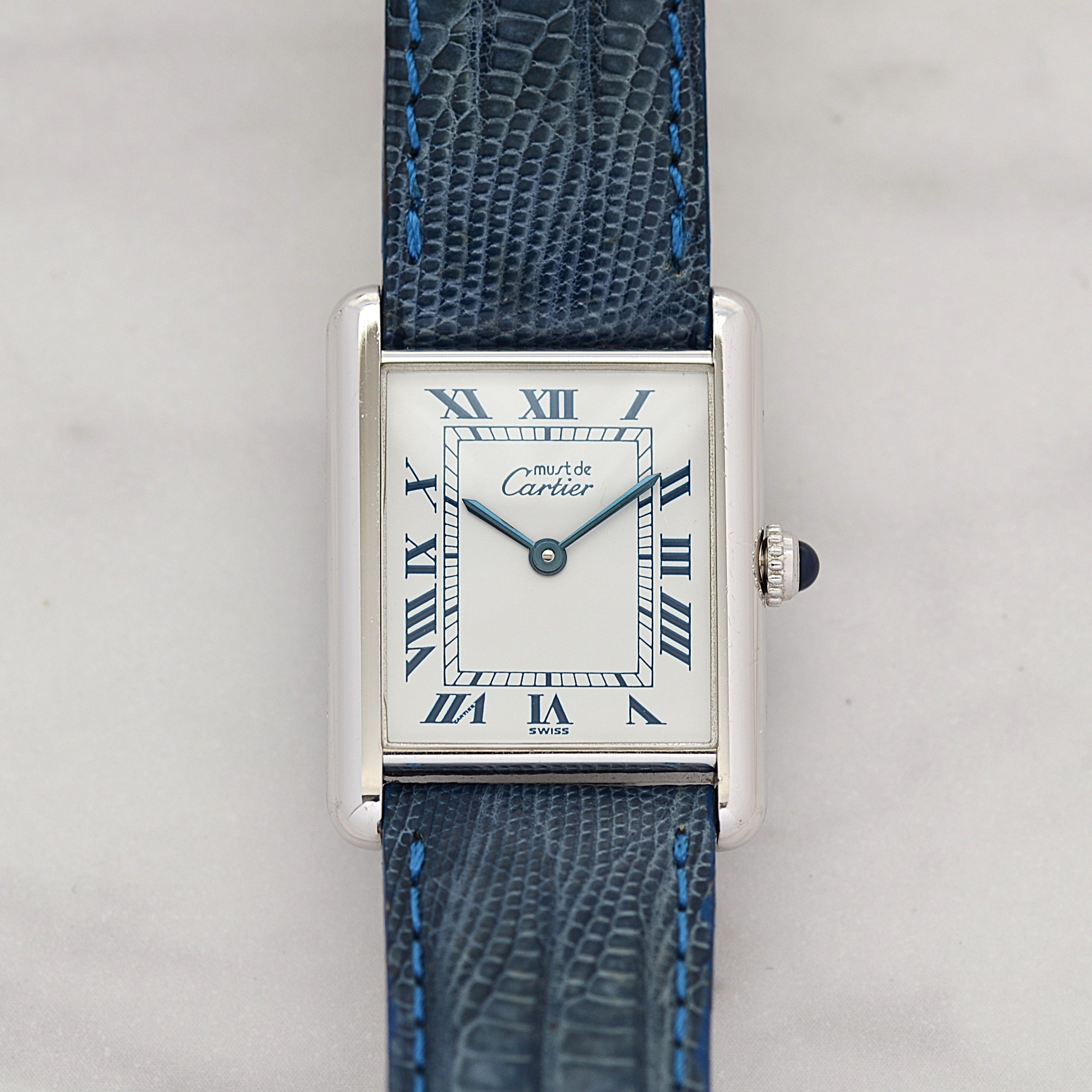 【Cartier】カルティエ マストタンクLM シルバー 純正Dバックル付き デッドストック