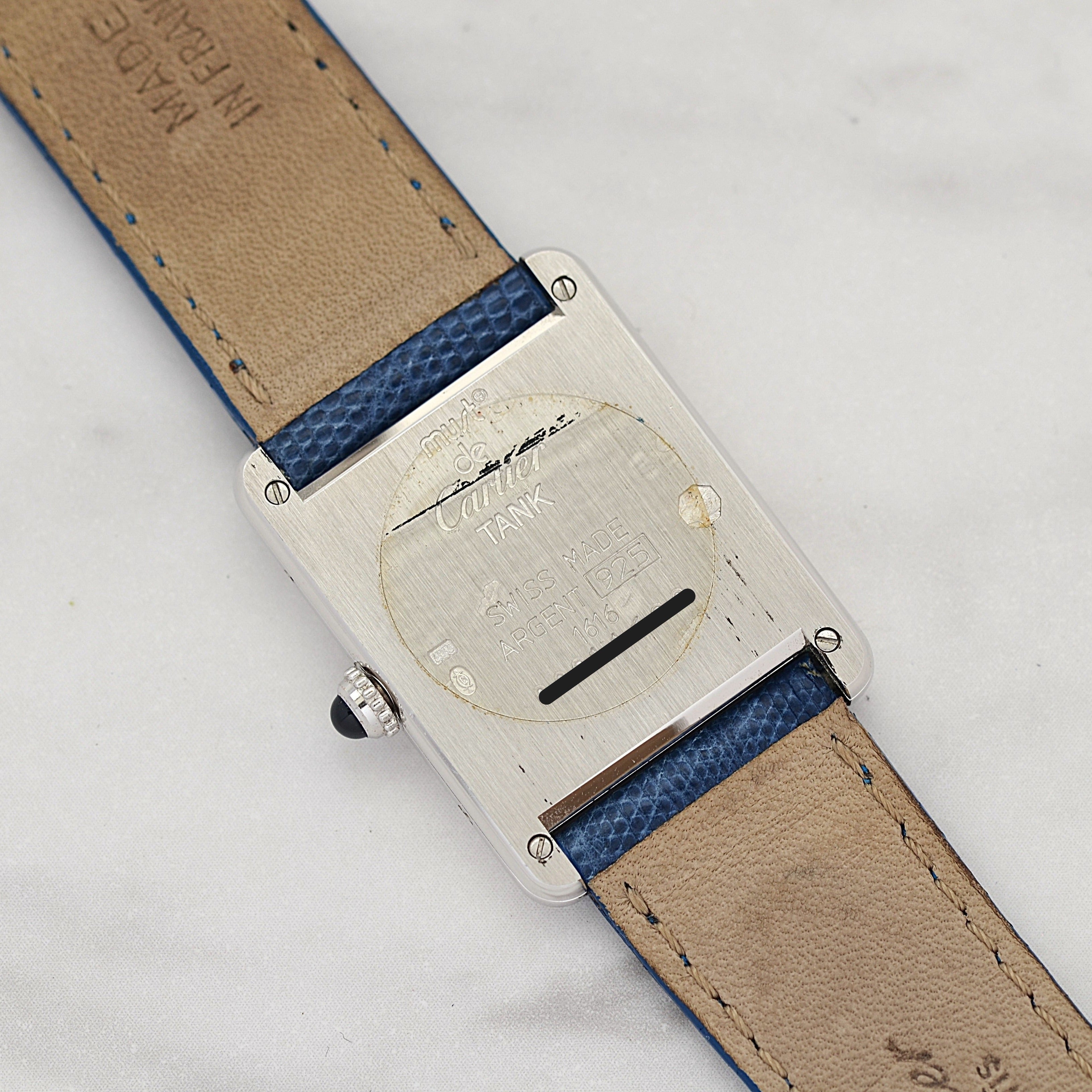 【Cartier】カルティエ マストタンクLM シルバー 純正Dバックル付き デッドストック