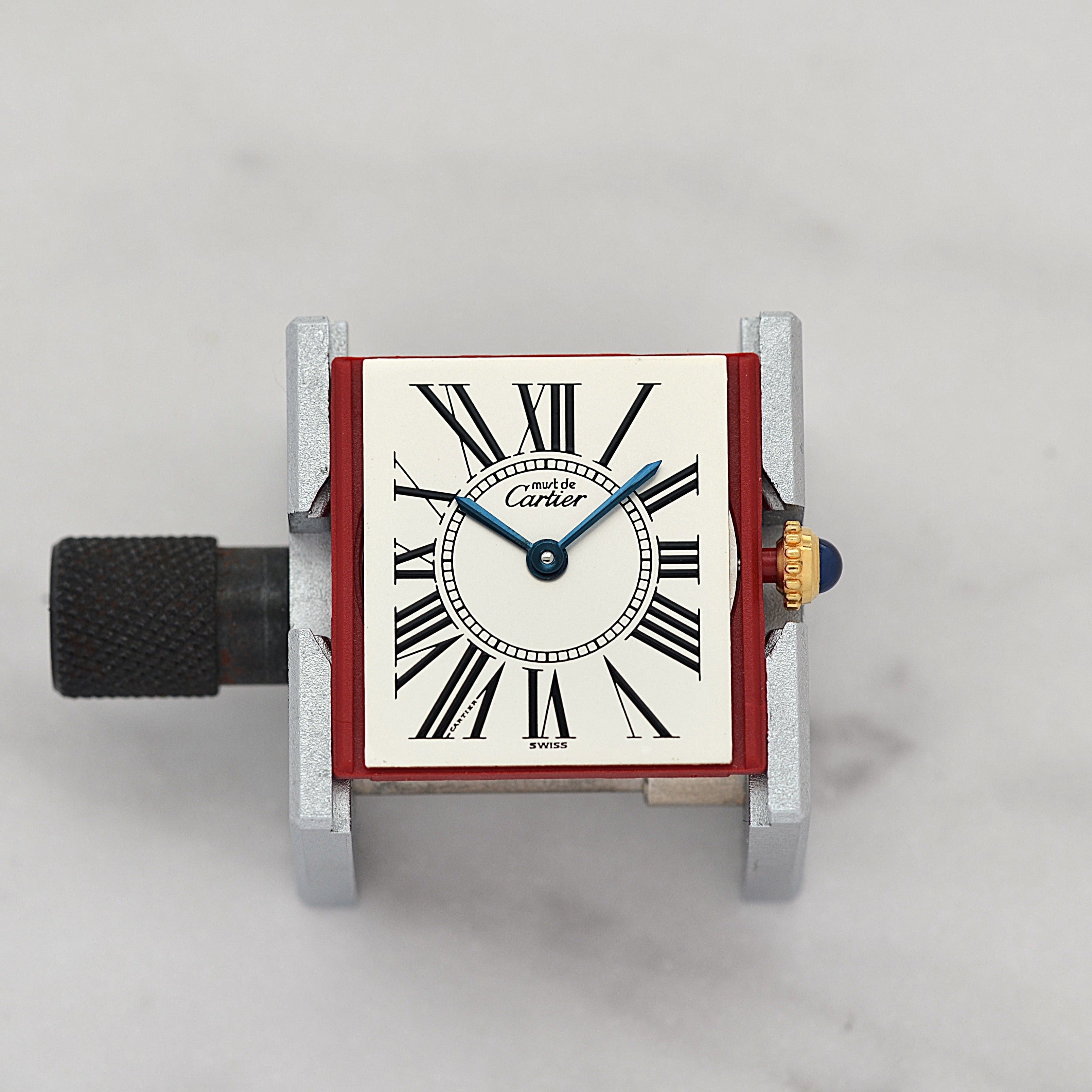 【Cartier】Cartier Must Tank LM Opalin with Original Deployment Buckle, New old stock