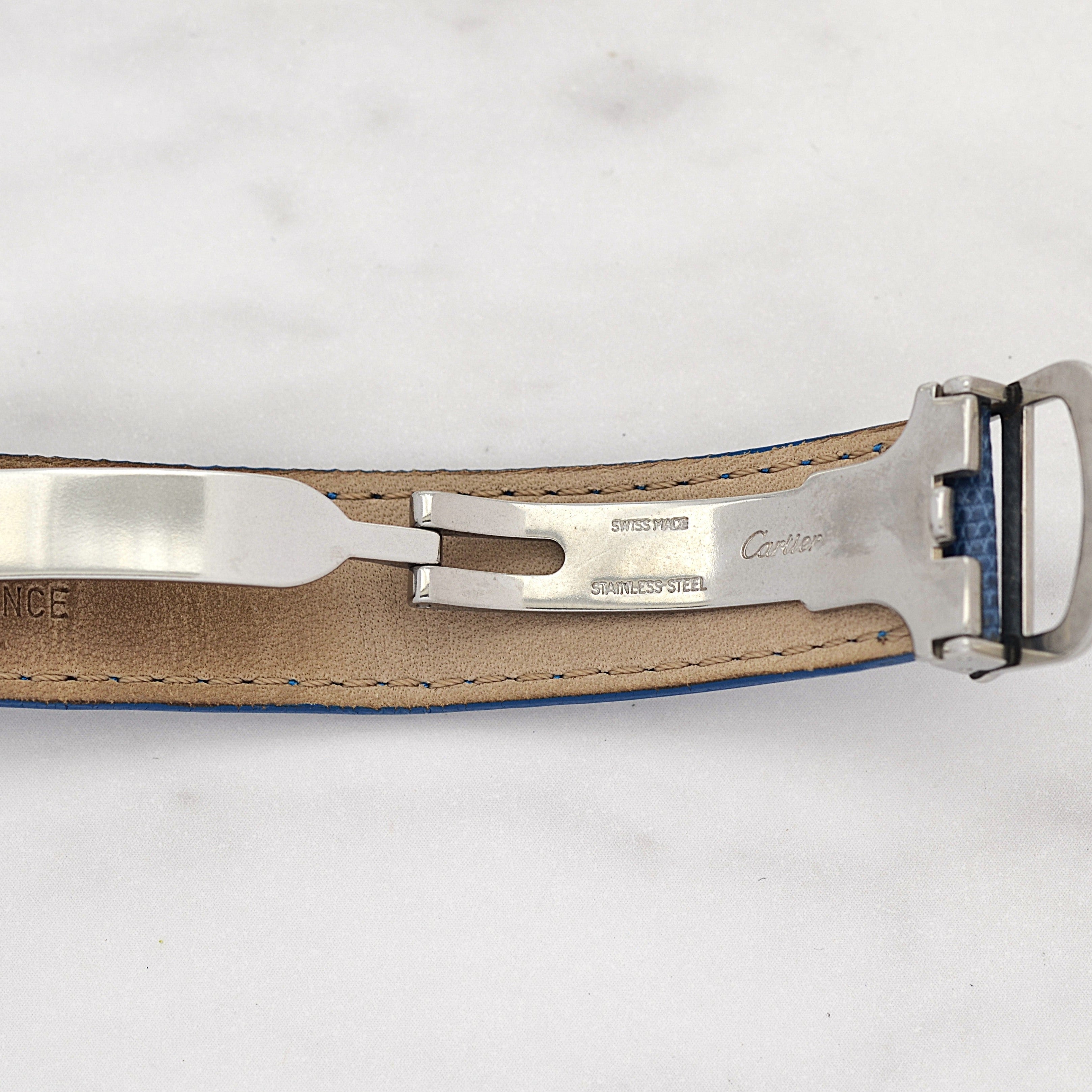 【Cartier】カルティエ マストタンクLM シルバー 純正Dバックル付き デッドストック