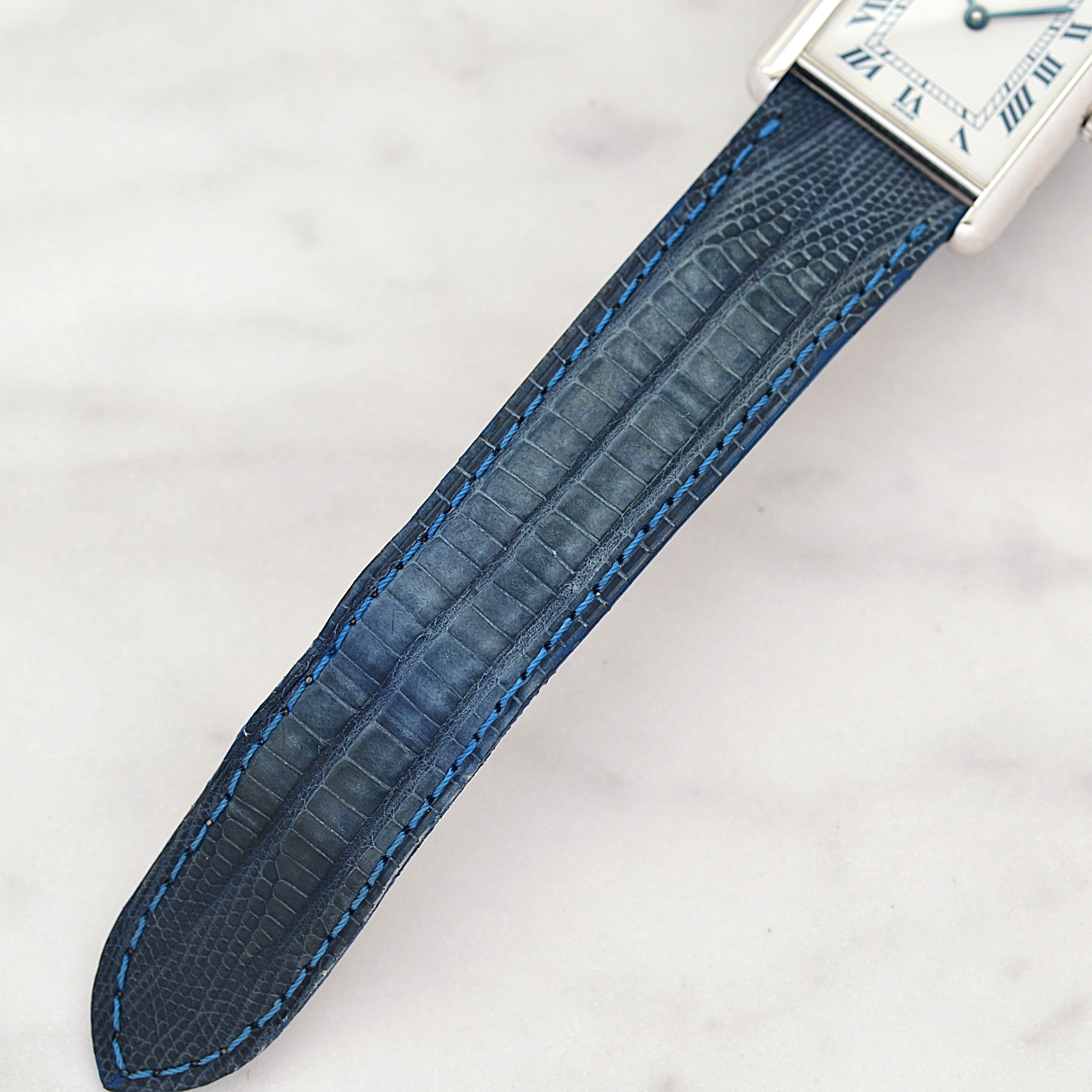【Cartier】カルティエ マストタンクLM シルバー 純正Dバックル付き デッドストック