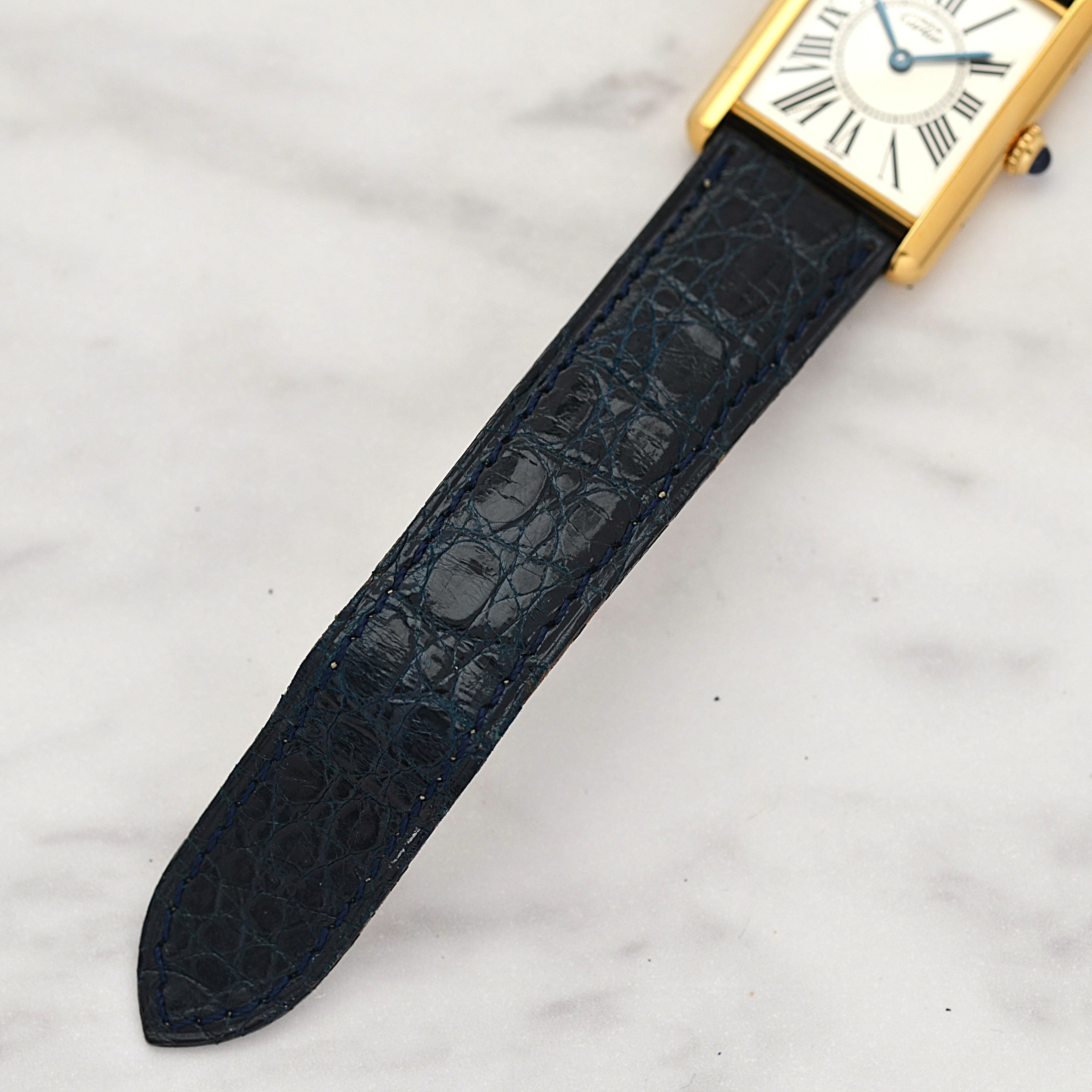 【Cartier】Cartier Must Tank LM Opalin with Original Deployment Buckle, New old stock