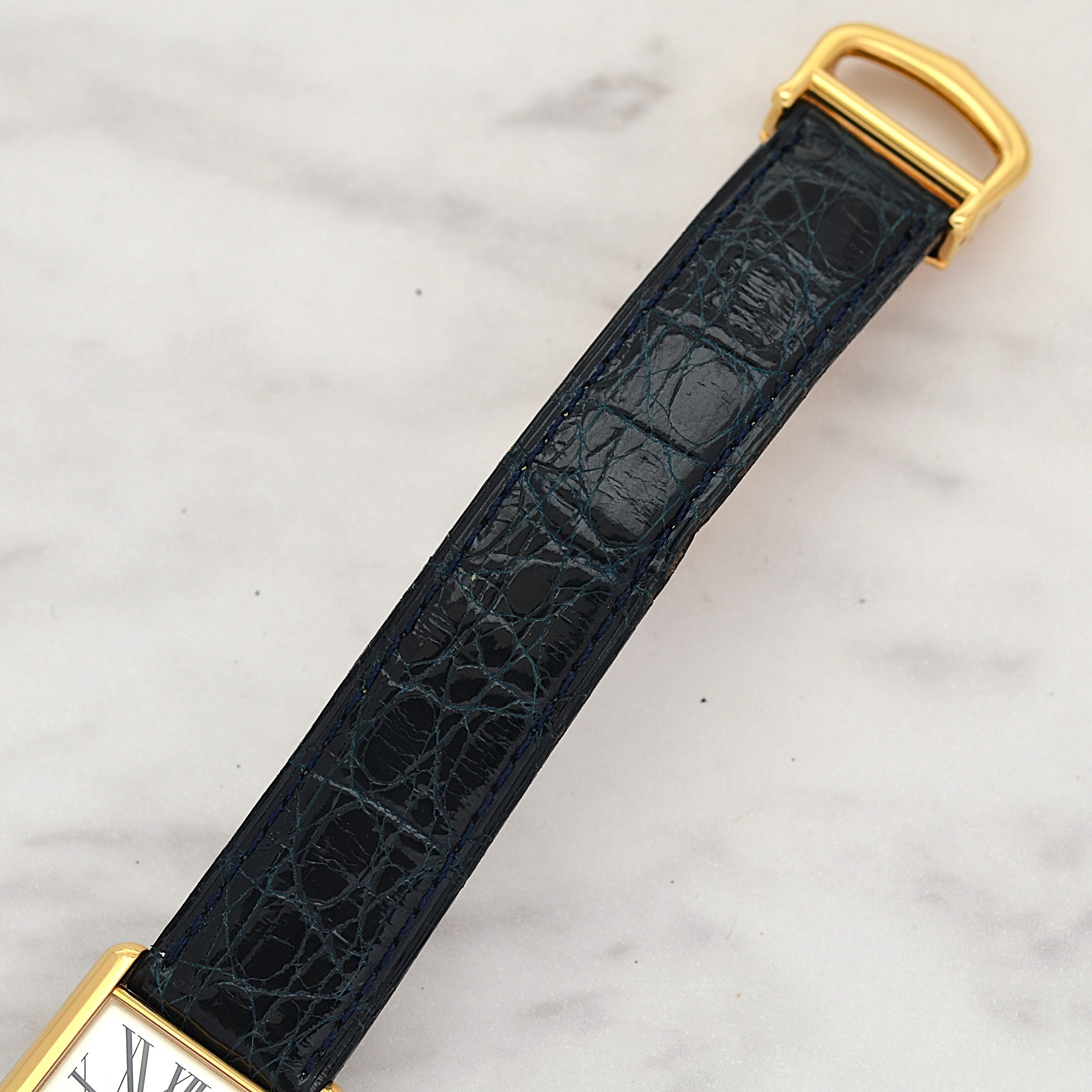 【Cartier】Cartier Must Tank LM Opalin with Original Deployment Buckle, New old stock