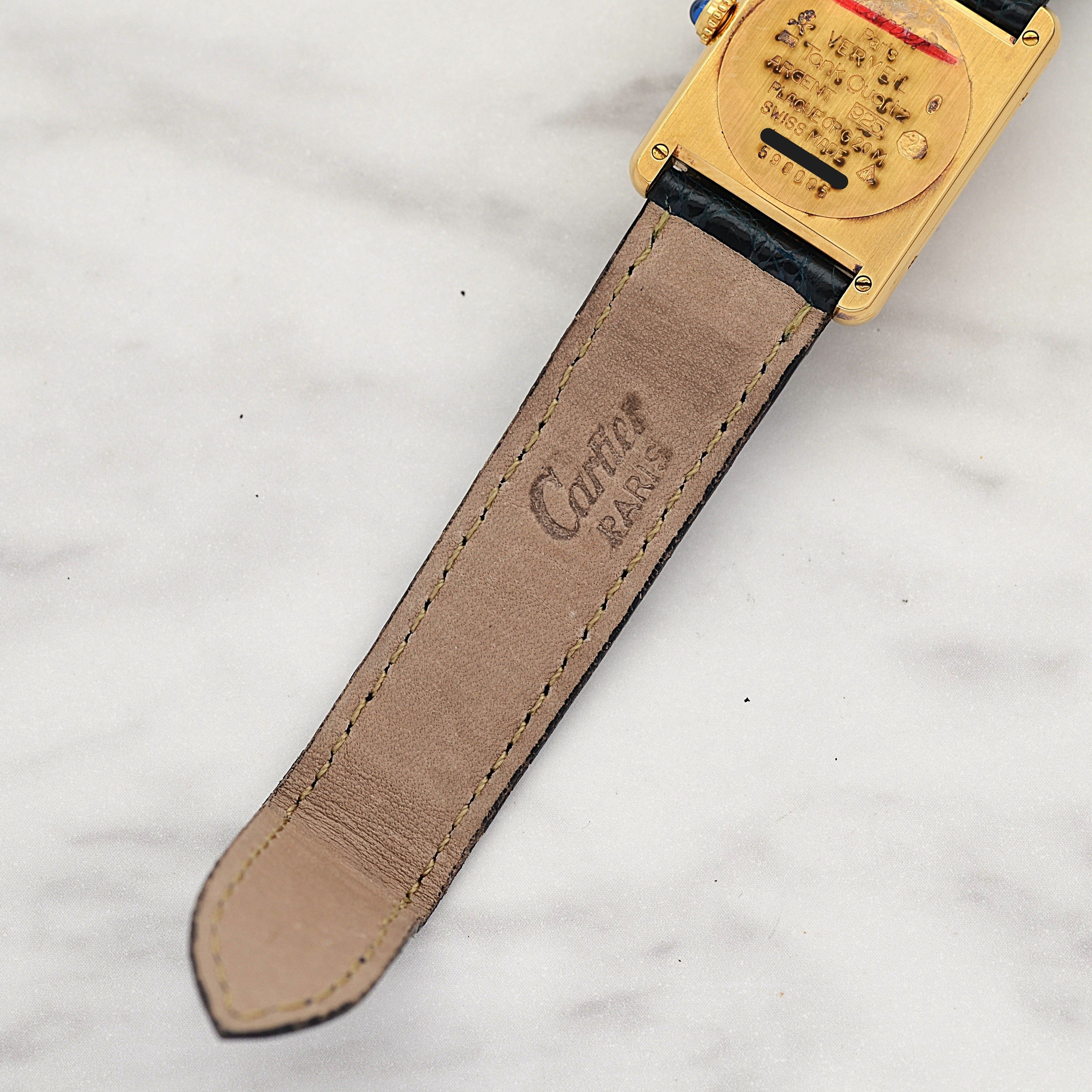 【Cartier】Cartier Must Tank LM Opalin with Original Deployment Buckle, New old stock