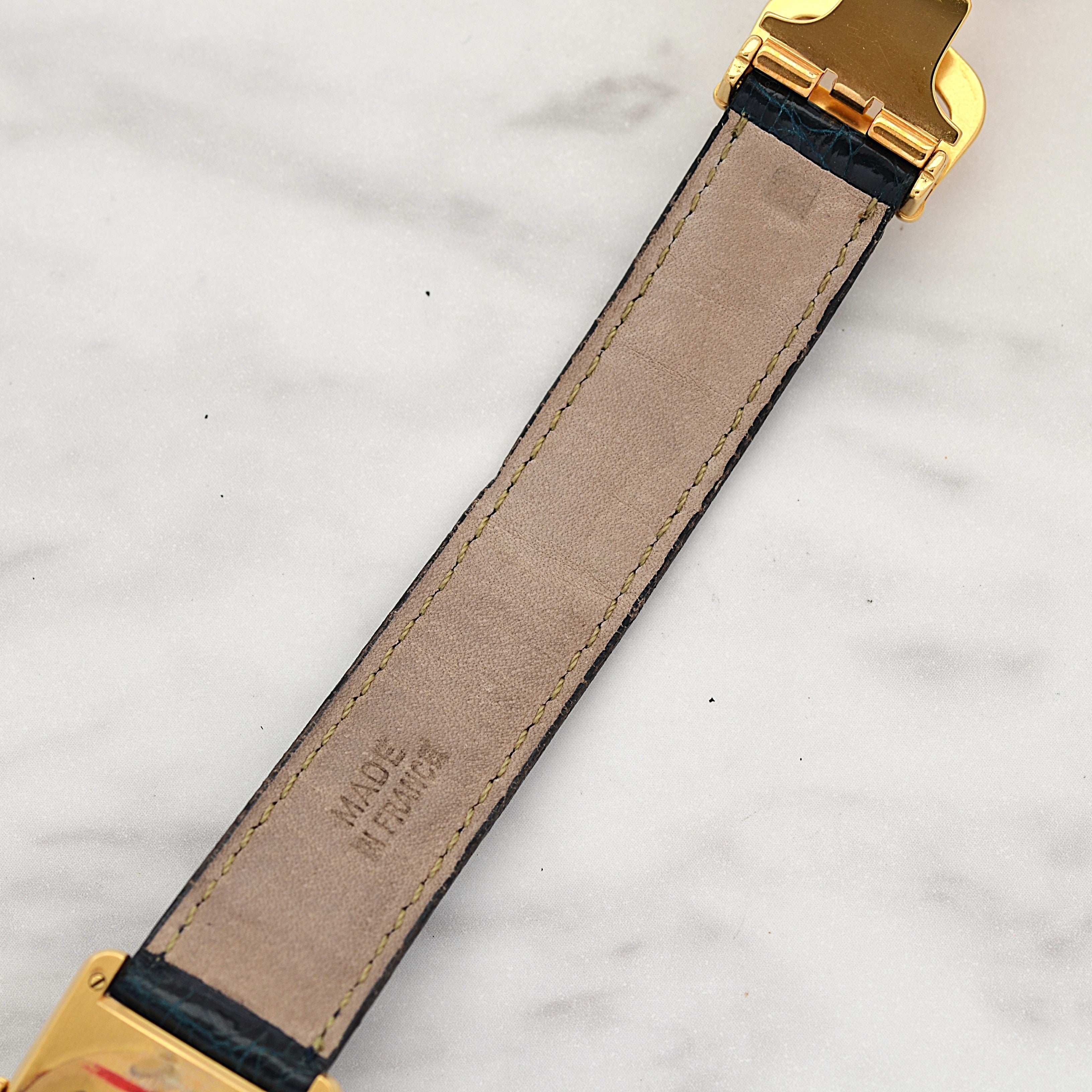 【Cartier】Cartier Must Tank LM Opalin with Original Deployment Buckle, New old stock