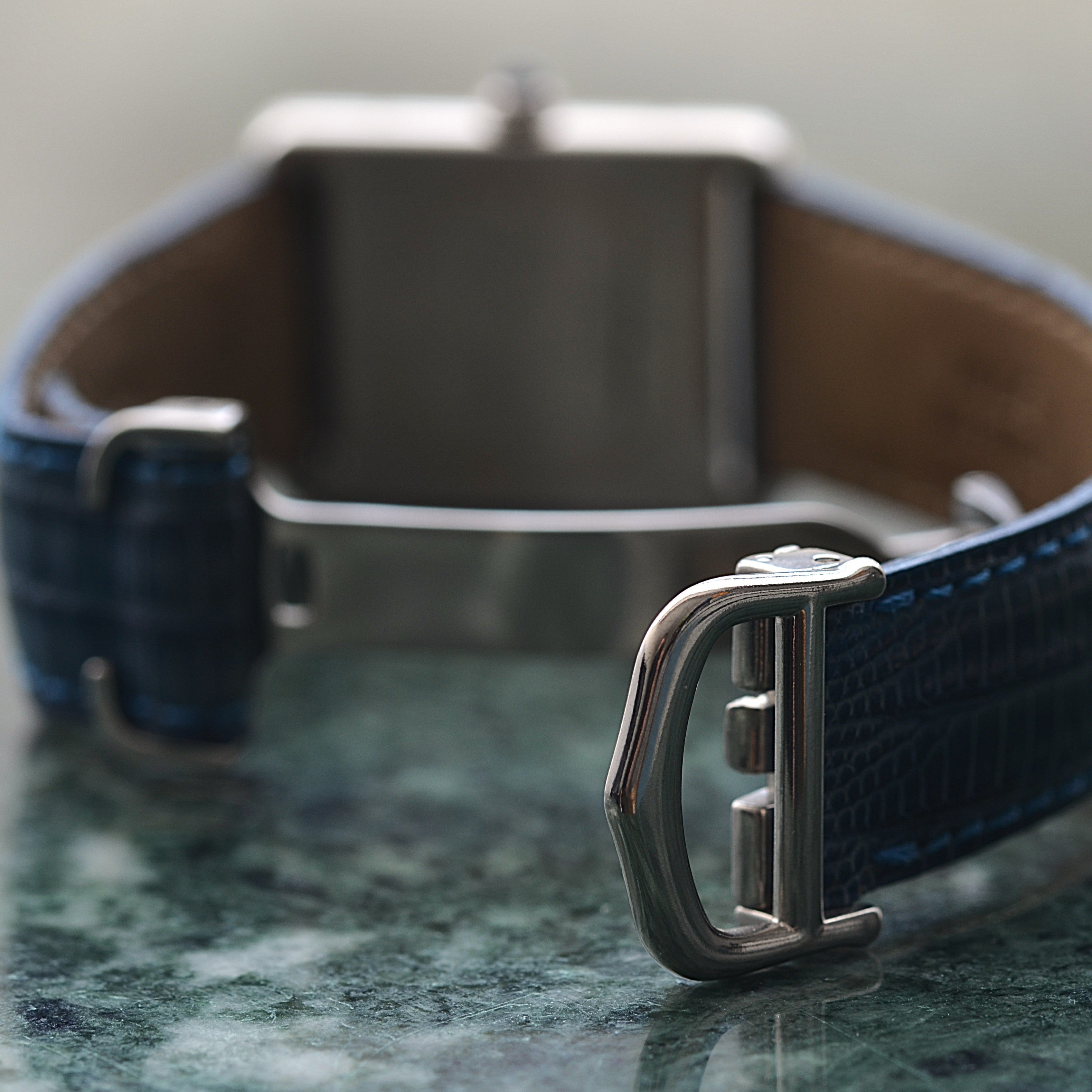 【Cartier】カルティエ マストタンクLM シルバー 純正Dバックル付き デッドストック