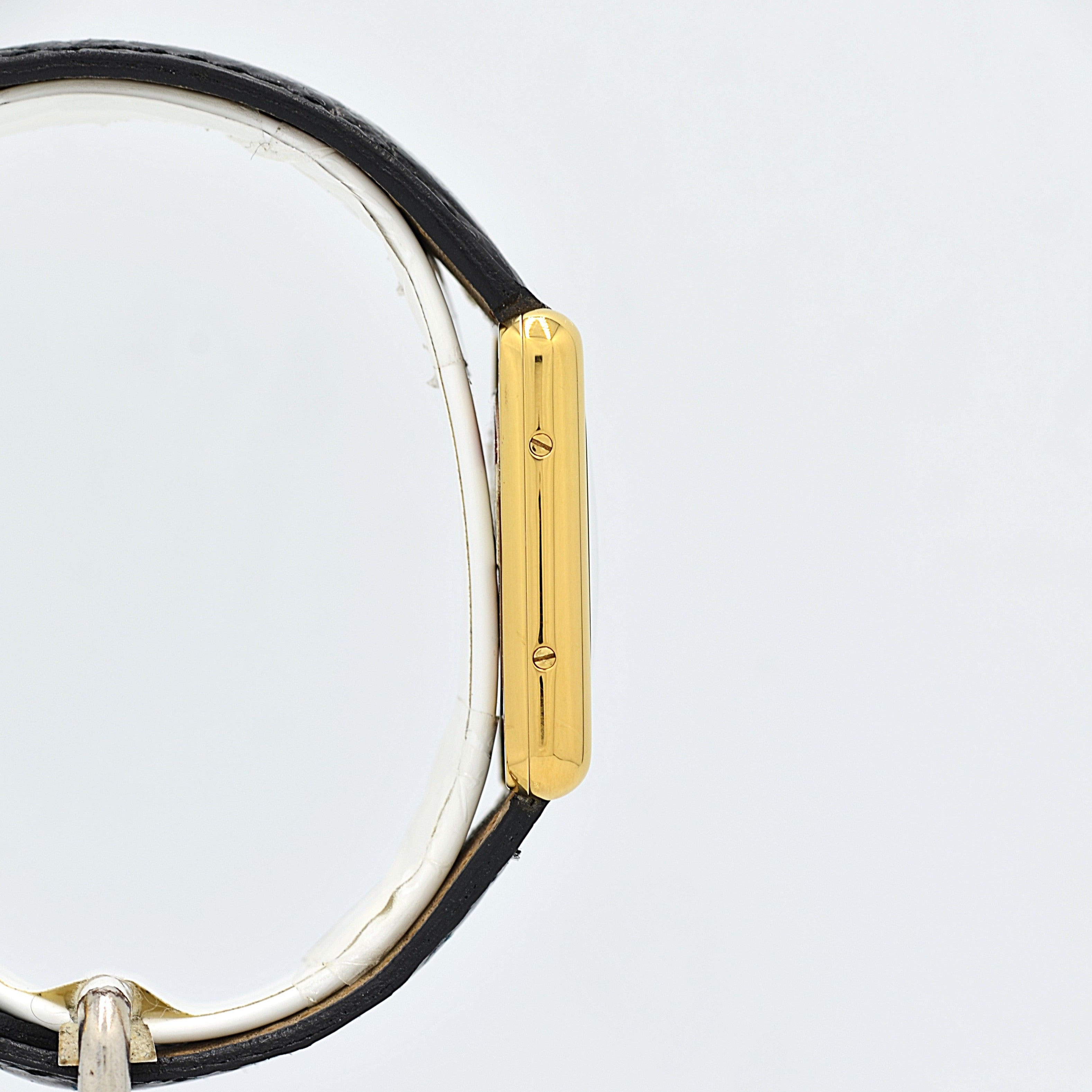 【Cartier】カルティエ マストタンク SM アラビア 純正Dバックル付き デッドストック