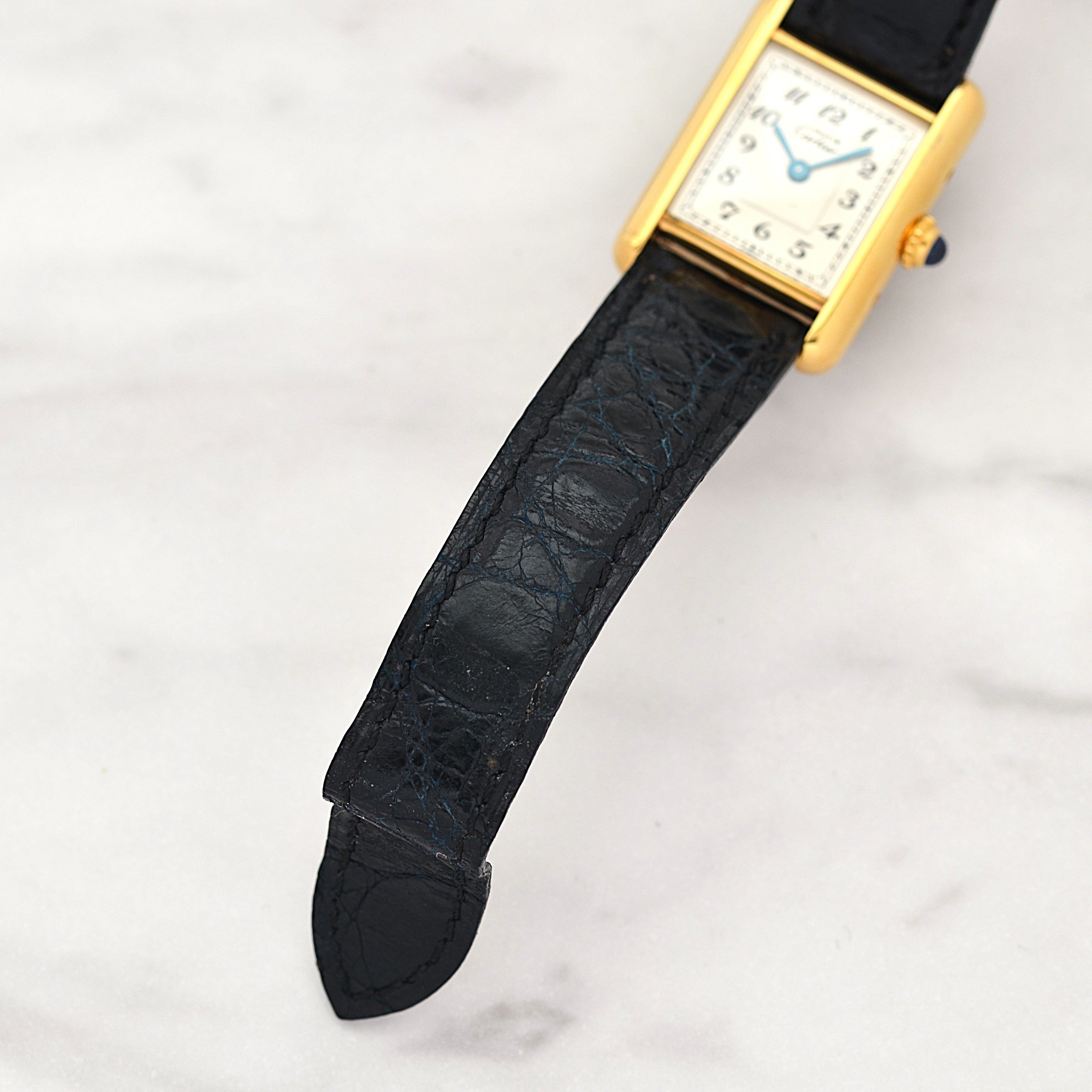 【Cartier】カルティエ マストタンク SM アラビア 純正Dバックル付き デッドストック