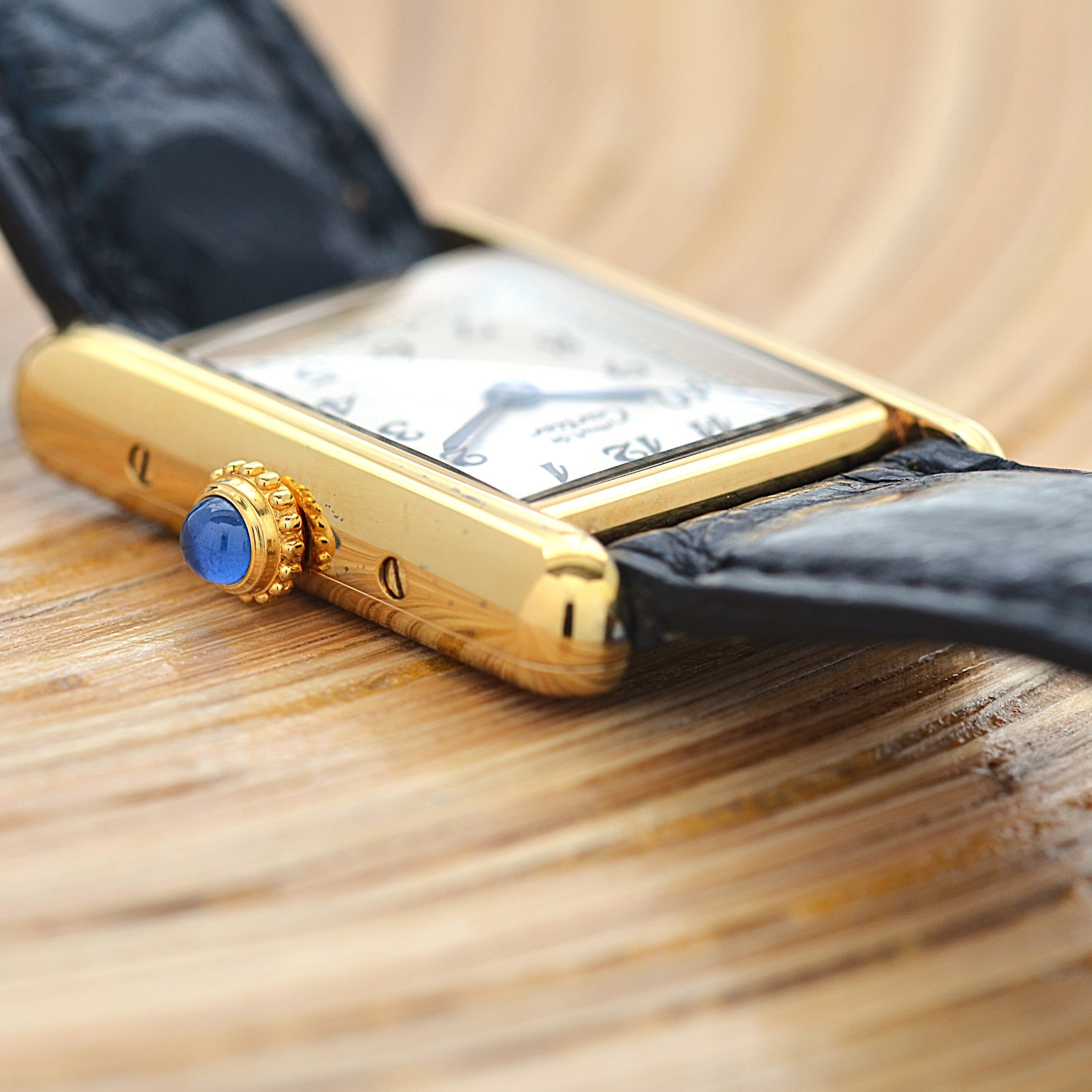【Cartier】カルティエ マストタンク SM アラビア 純正Dバックル付き デッドストック