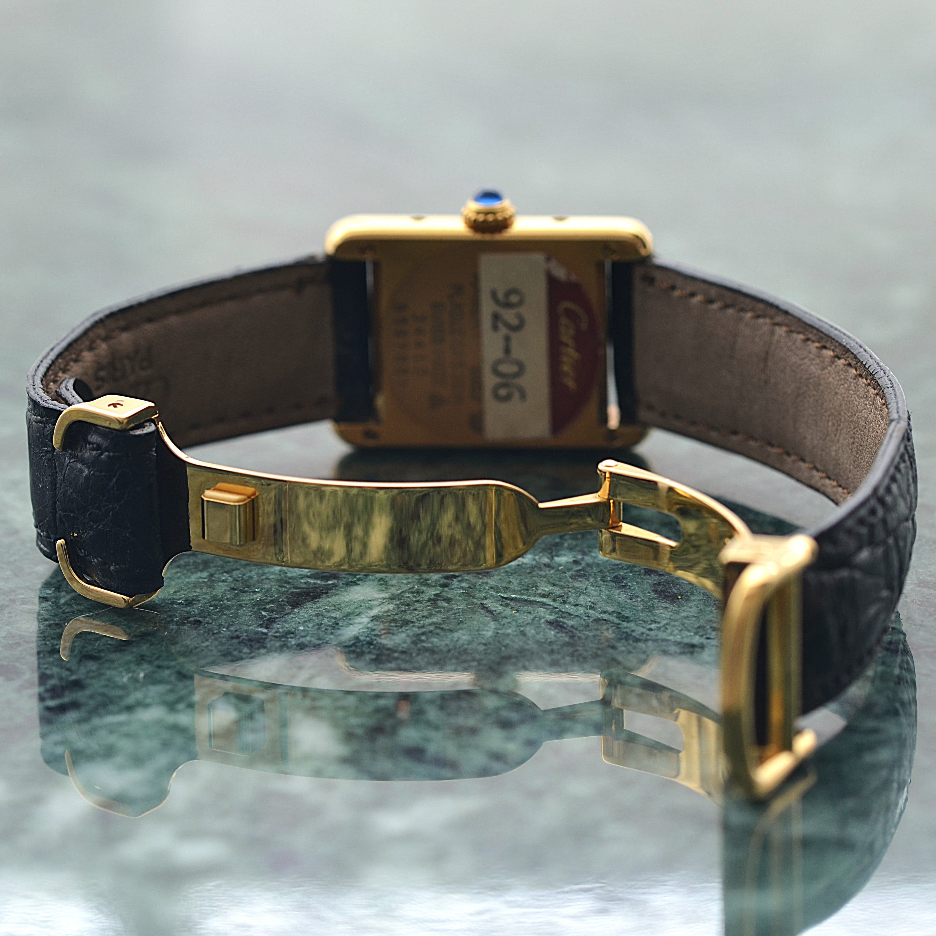 【Cartier】カルティエ マストタンク SM アラビア 純正Dバックル付き デッドストック