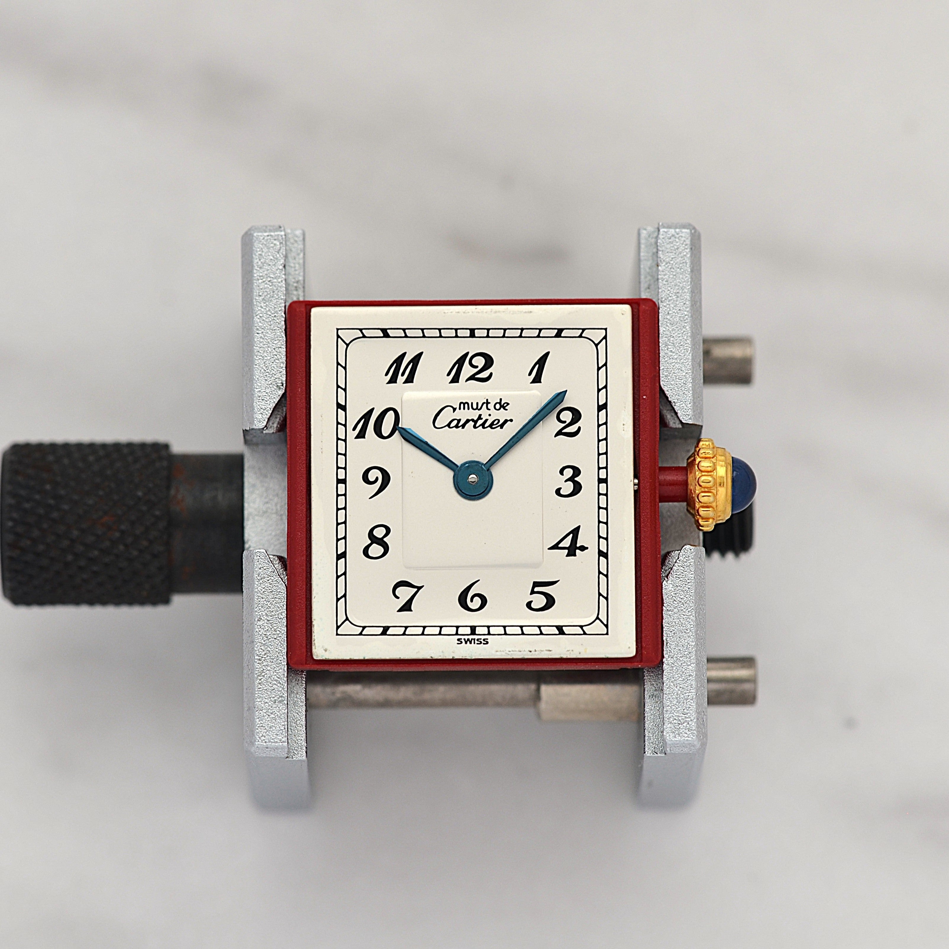 【Cartier】カルティエ マストタンク SM アラビア 純正Dバックル付き デッドストック