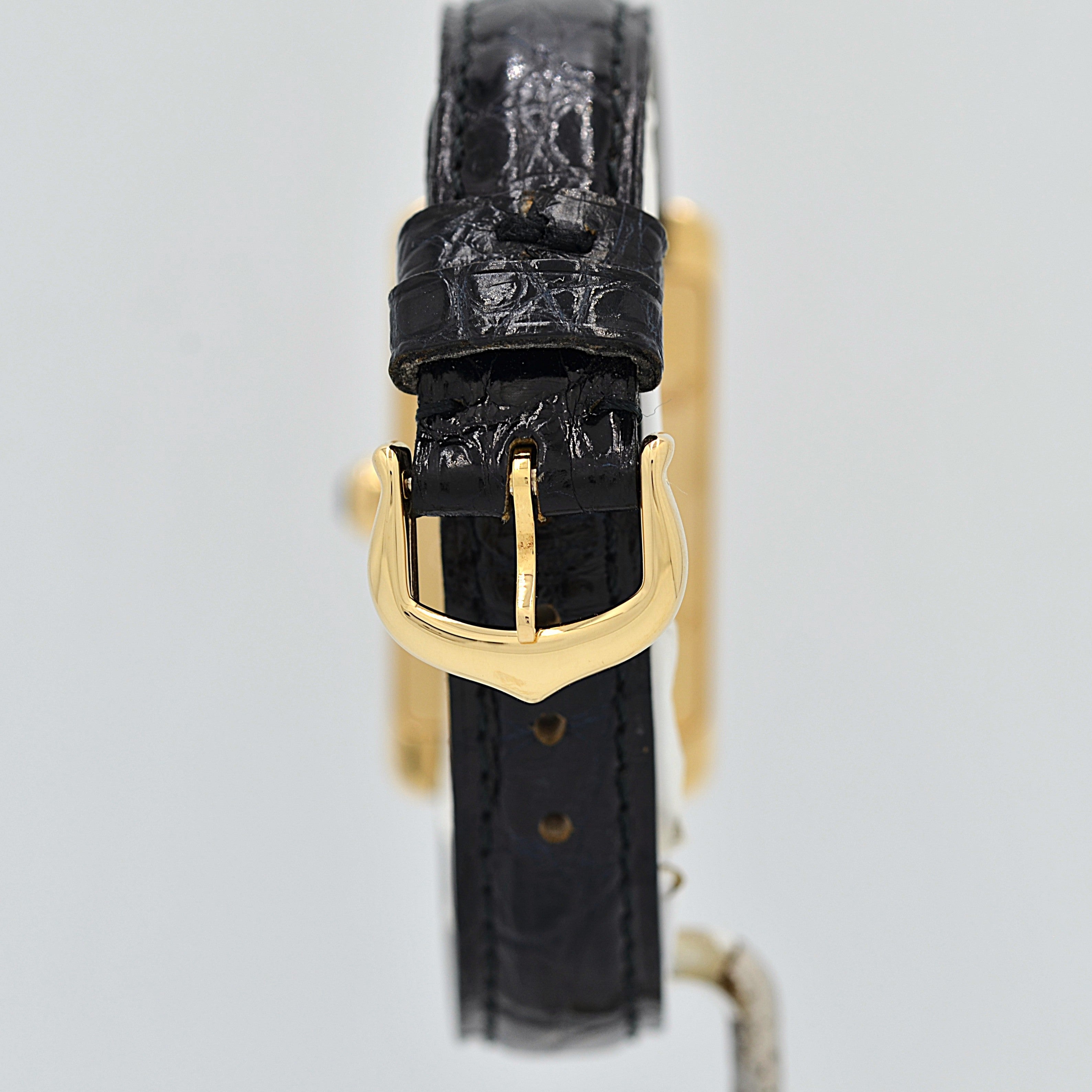 【Cartier】カルティエ タンクアメリカン SM 18KYG 付属品完備 デッドストック カルティエコンプリートサービス済み