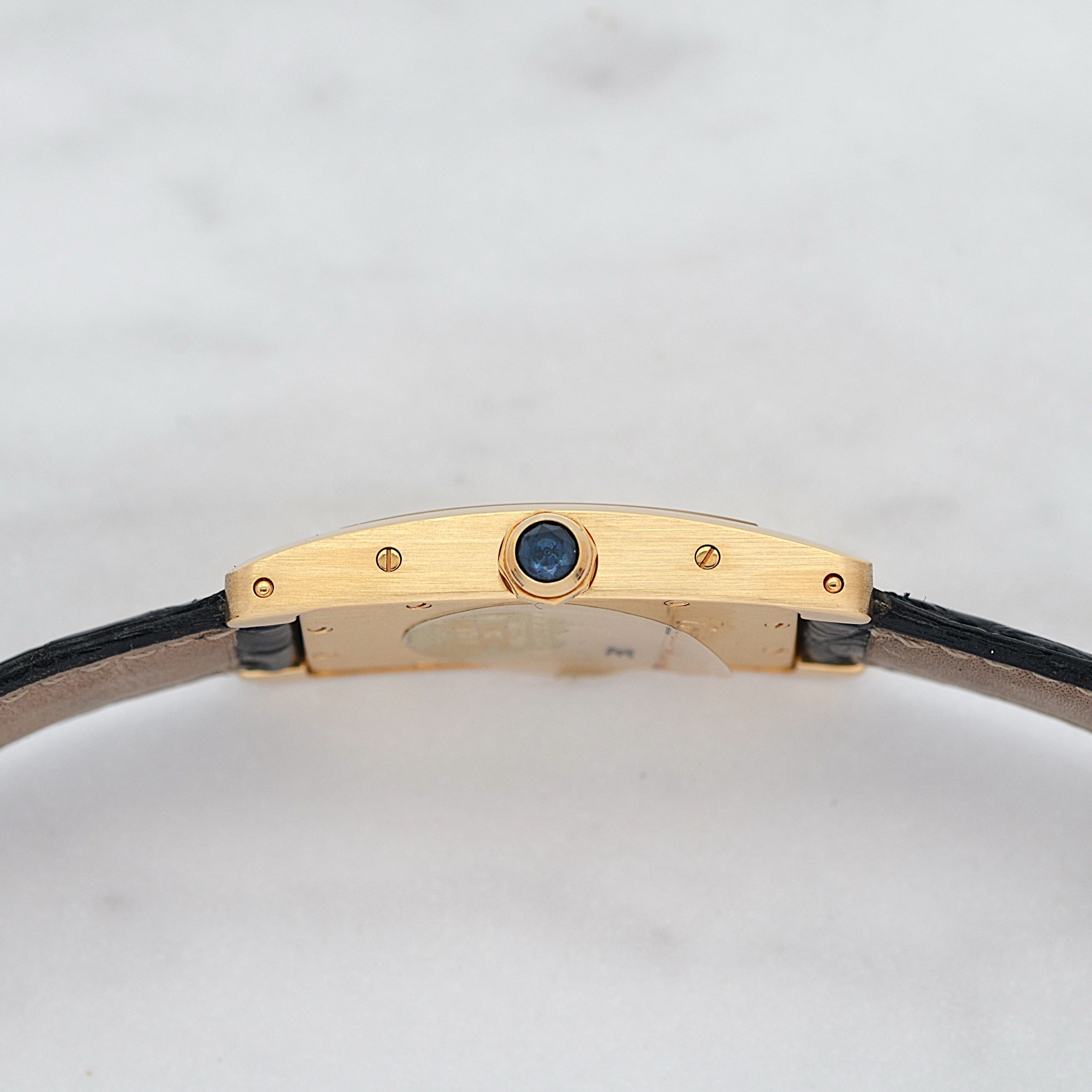 【Cartier】カルティエ タンクアメリカン SM 18KYG 付属品完備 デッドストック カルティエコンプリートサービス済み