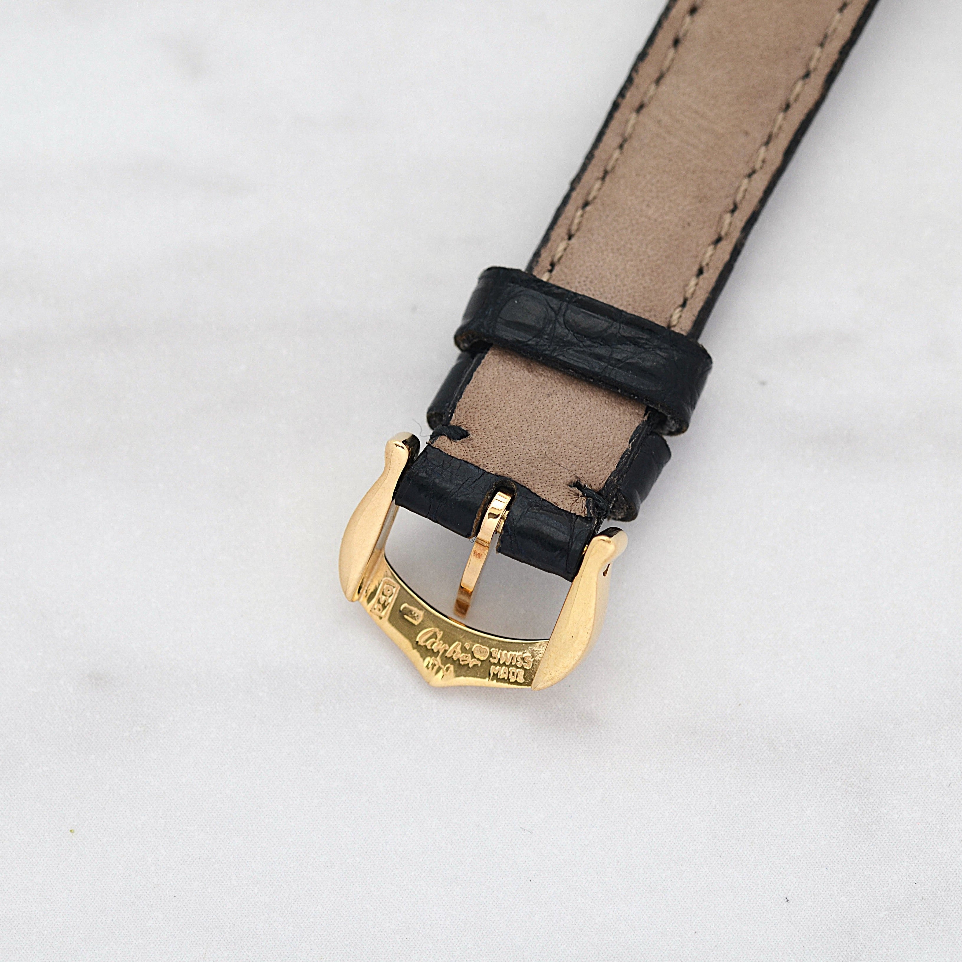 【Cartier】カルティエ タンクアメリカン SM 18KYG 付属品完備 デッドストック カルティエコンプリートサービス済み