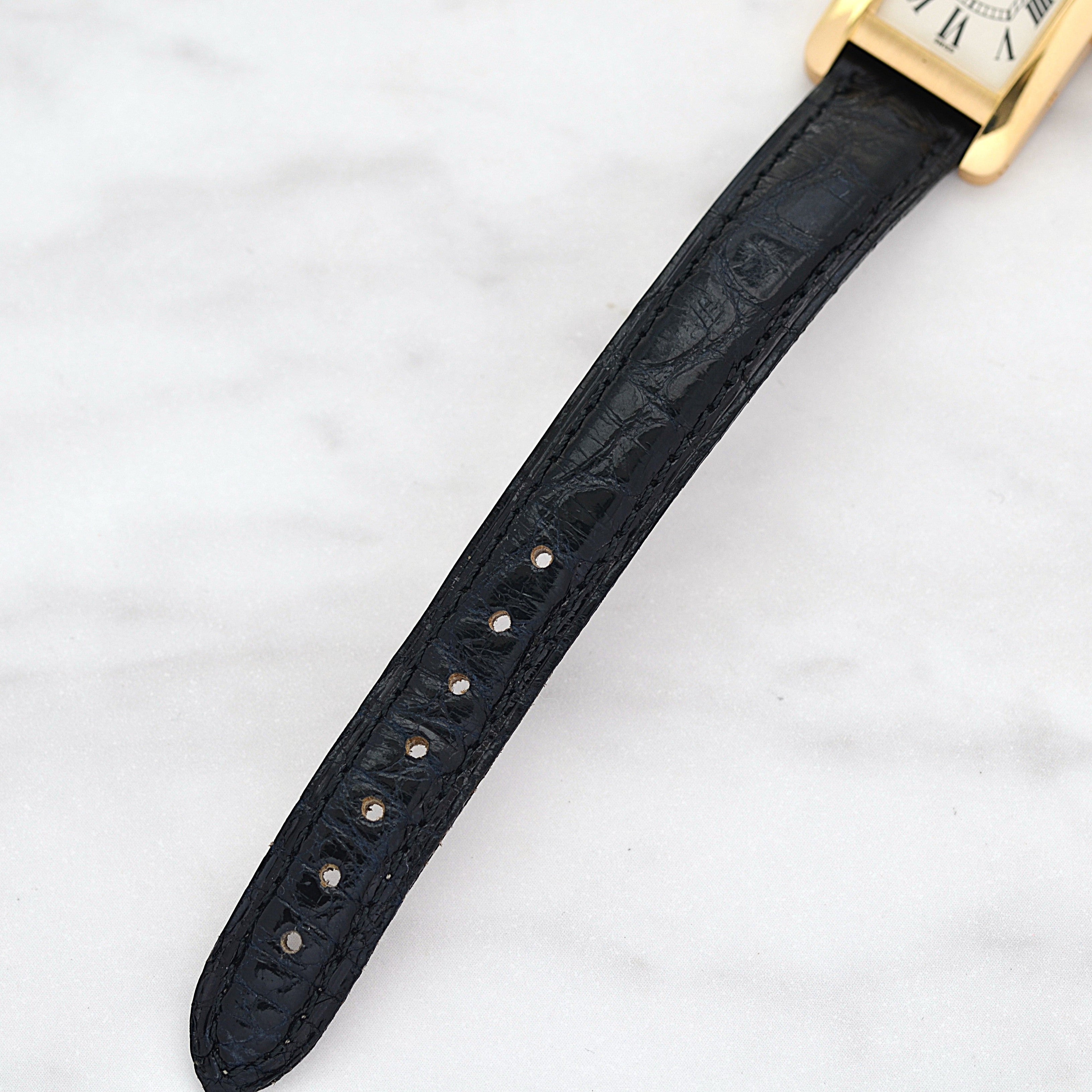 【Cartier】カルティエ タンクアメリカン SM 18KYG 付属品完備 デッドストック カルティエコンプリートサービス済み