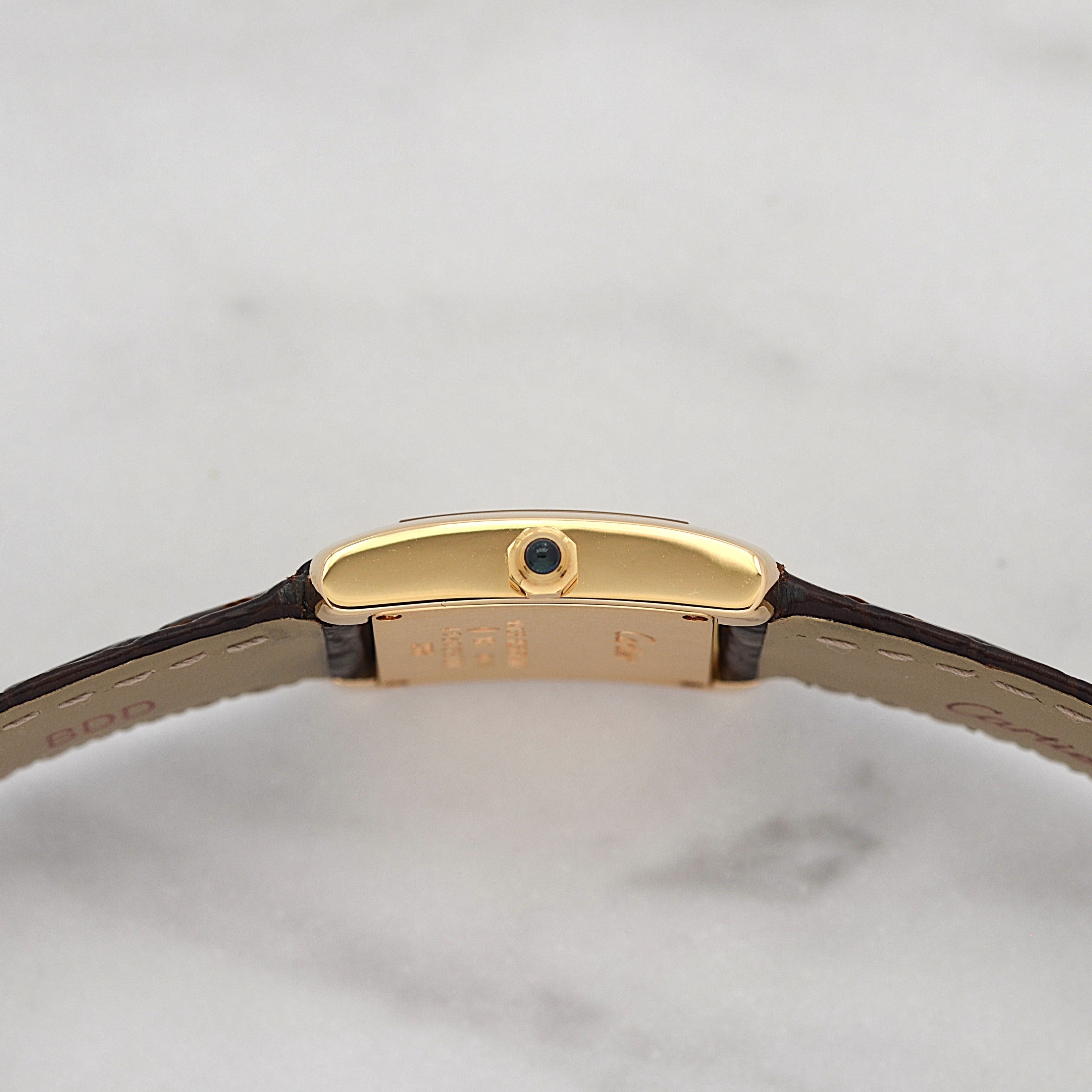 【Cartier】カルティエ タンクフランセーズ SM 18KYG 付属品完備 カルティエコンプリートサービス済み