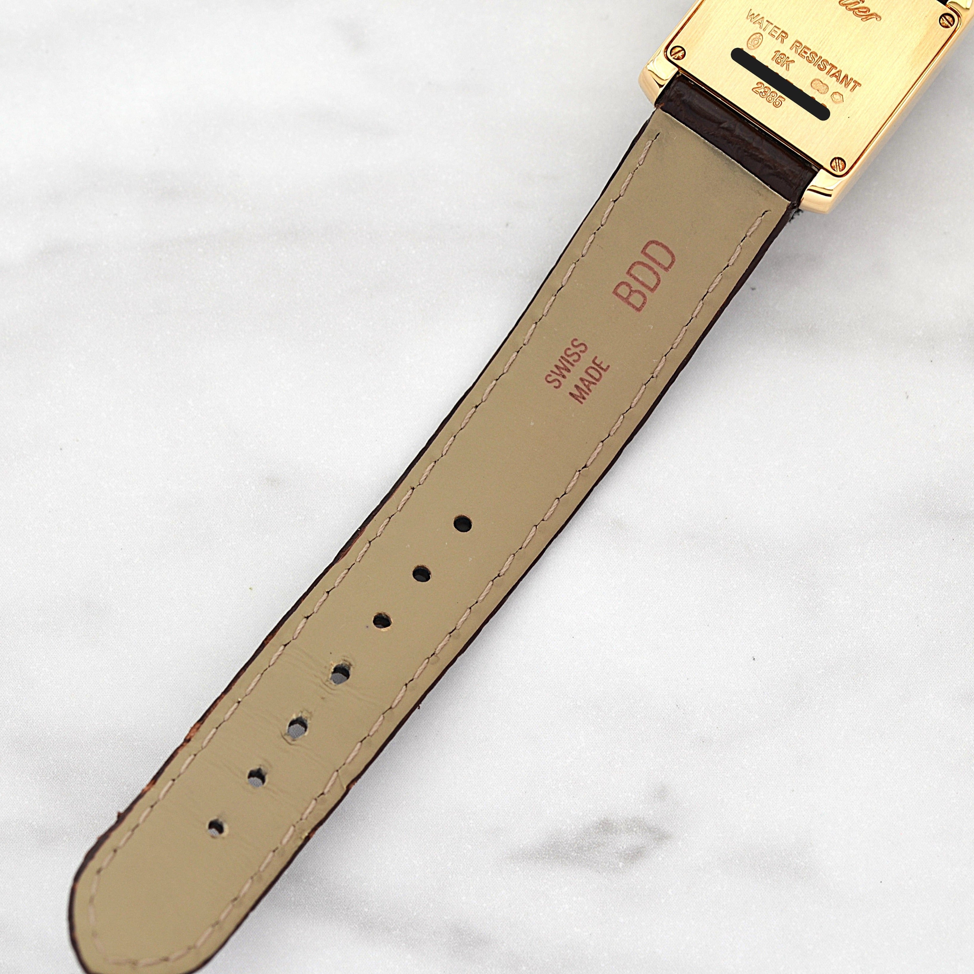 【Cartier】カルティエ タンクフランセーズ SM 18KYG 付属品完備 カルティエコンプリートサービス済み