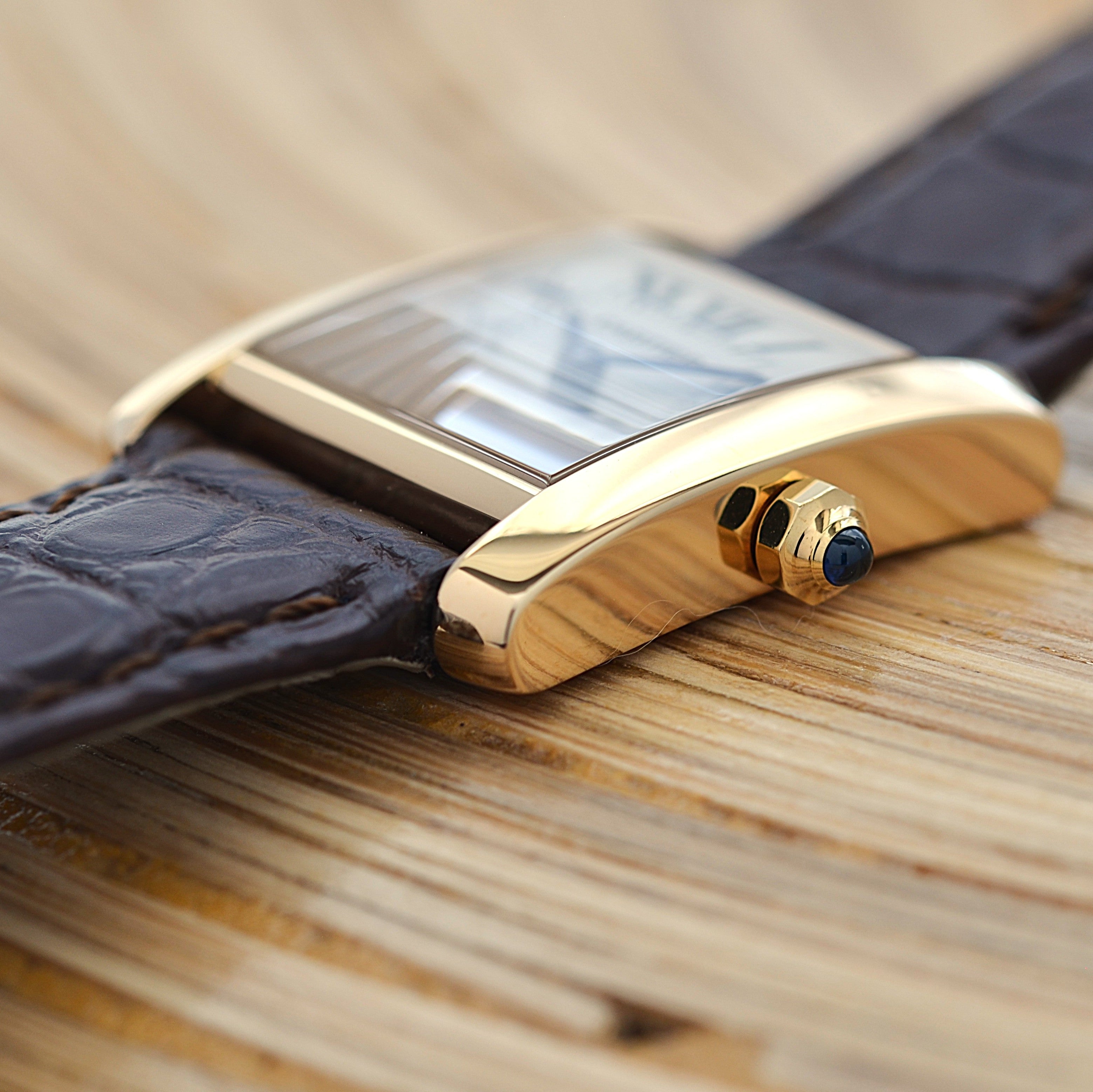 【Cartier】カルティエ タンクフランセーズ SM 18KYG 付属品完備 カルティエコンプリートサービス済み