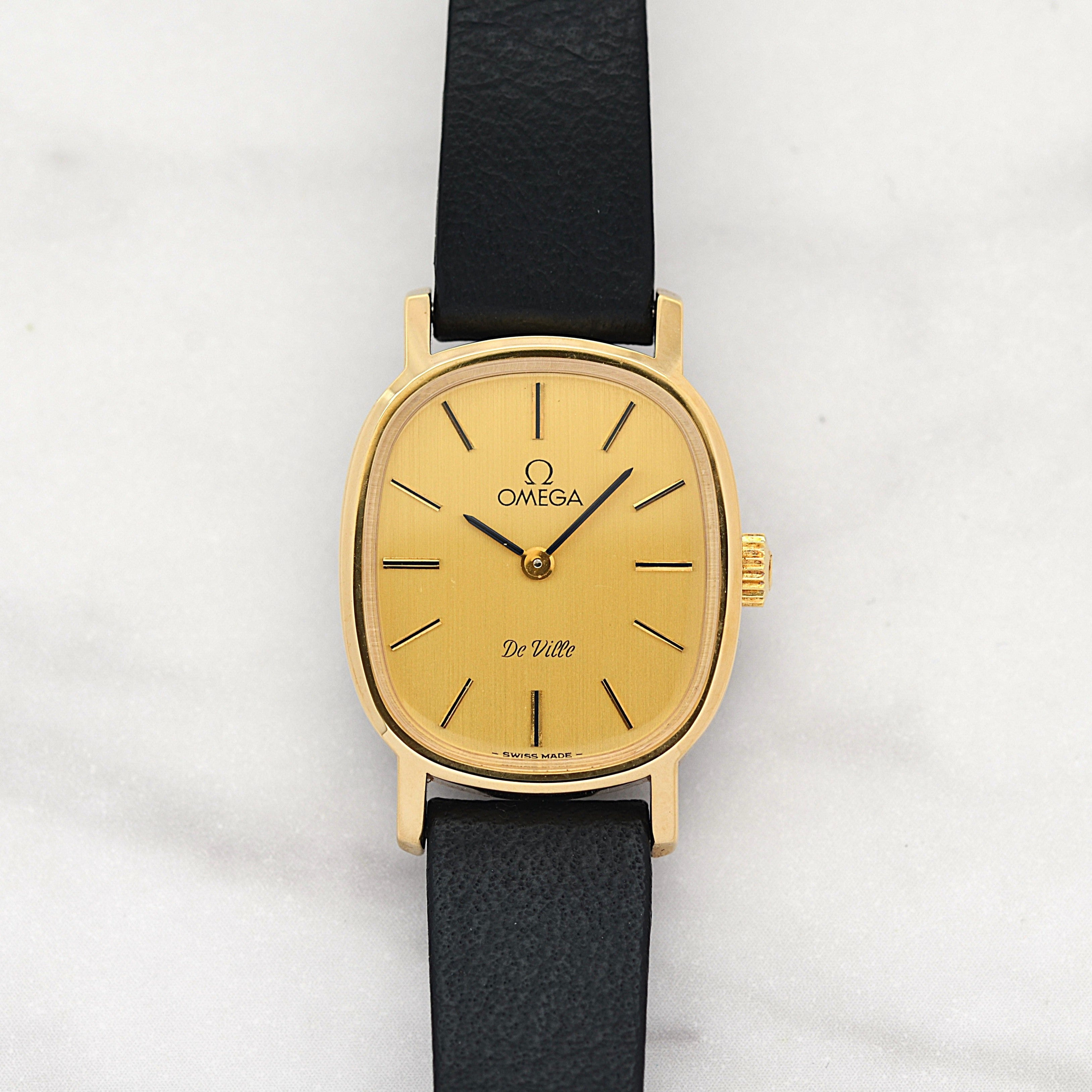 【OMEGA】オメガ デヴィル GP オーバル Gold 純正尾錠付き デッドストック