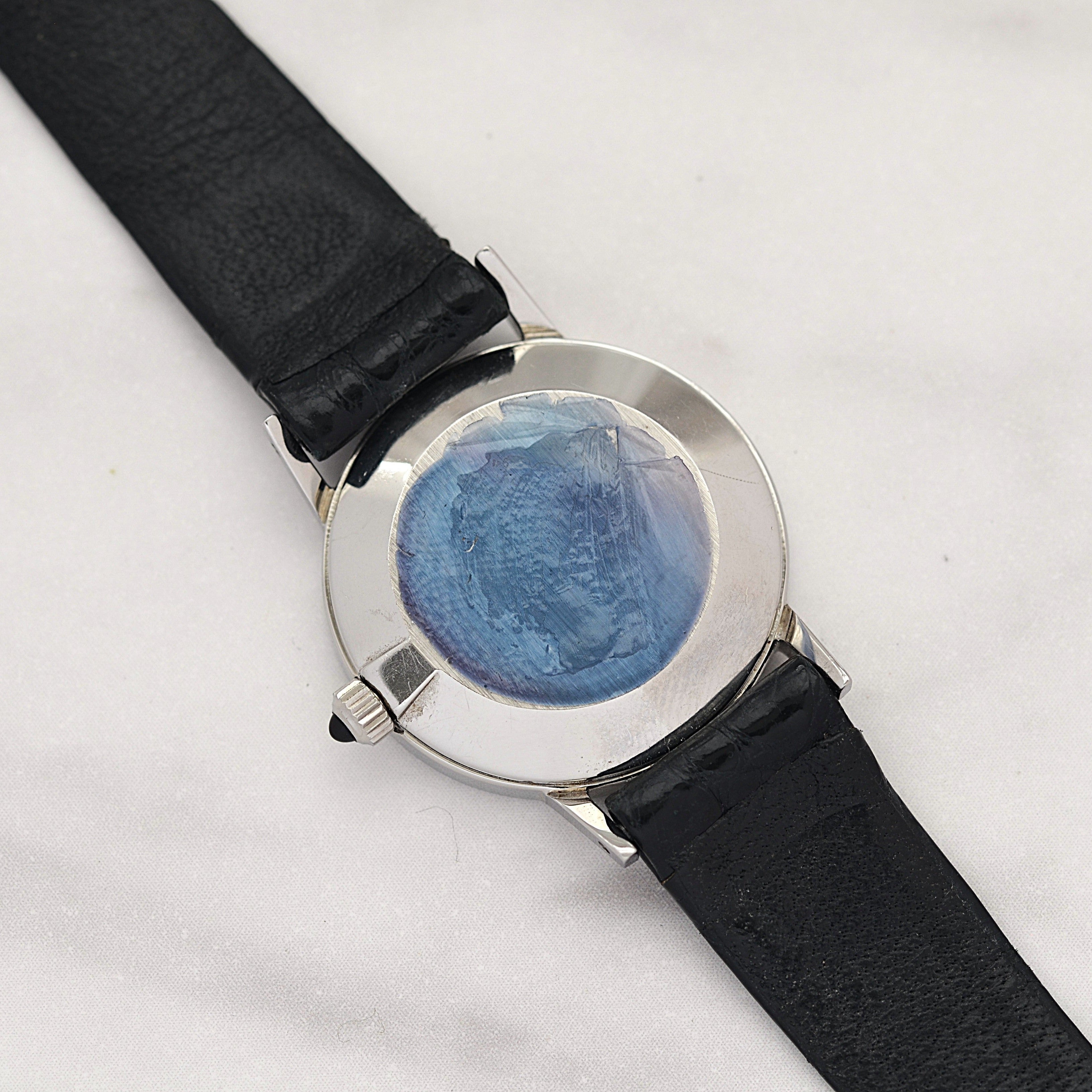 【OMEGA】オメガ デヴィル SS ラウンド Silver 純正尾錠付き デッドストック