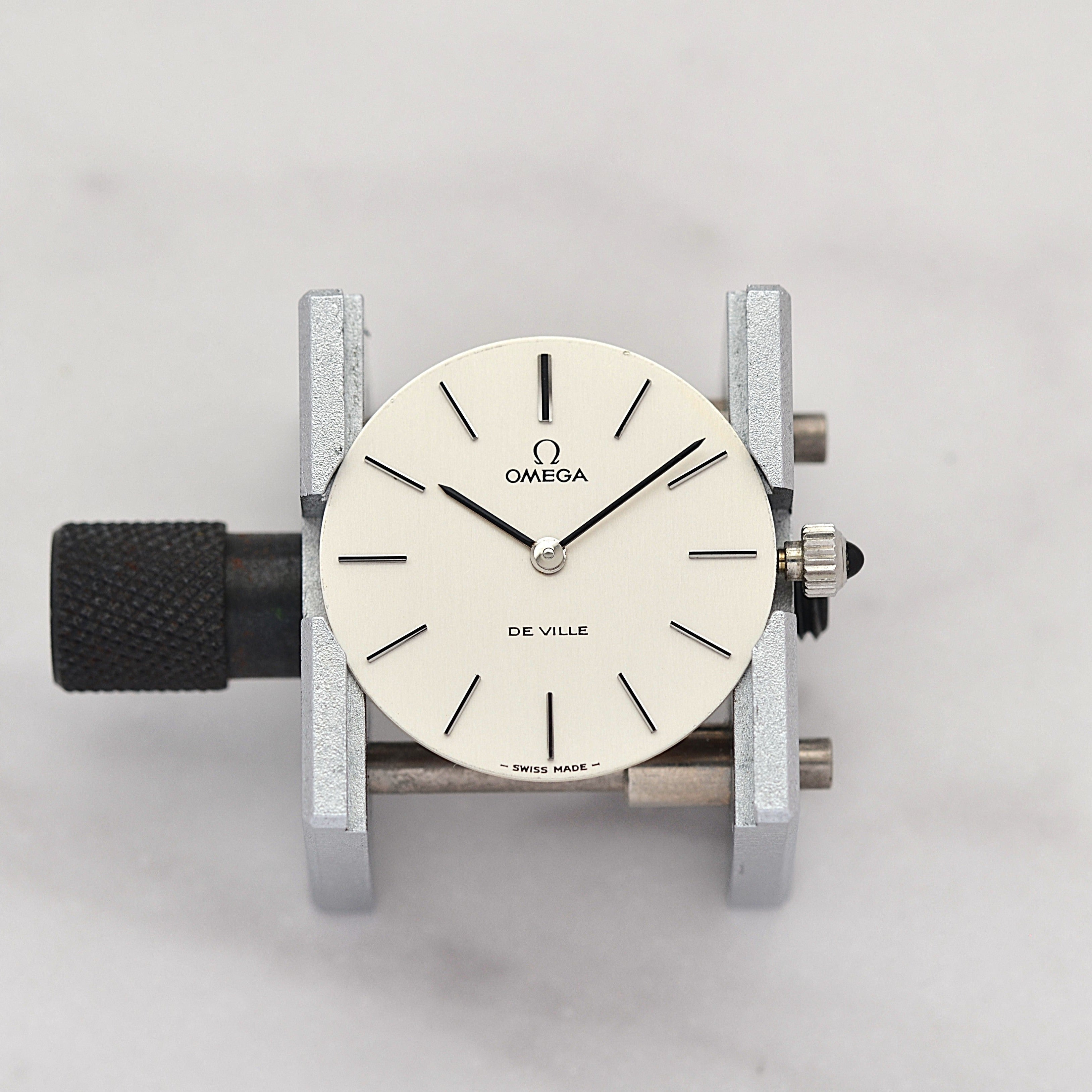 【OMEGA】オメガ デヴィル SS ラウンド Silver 純正尾錠付き デッドストック
