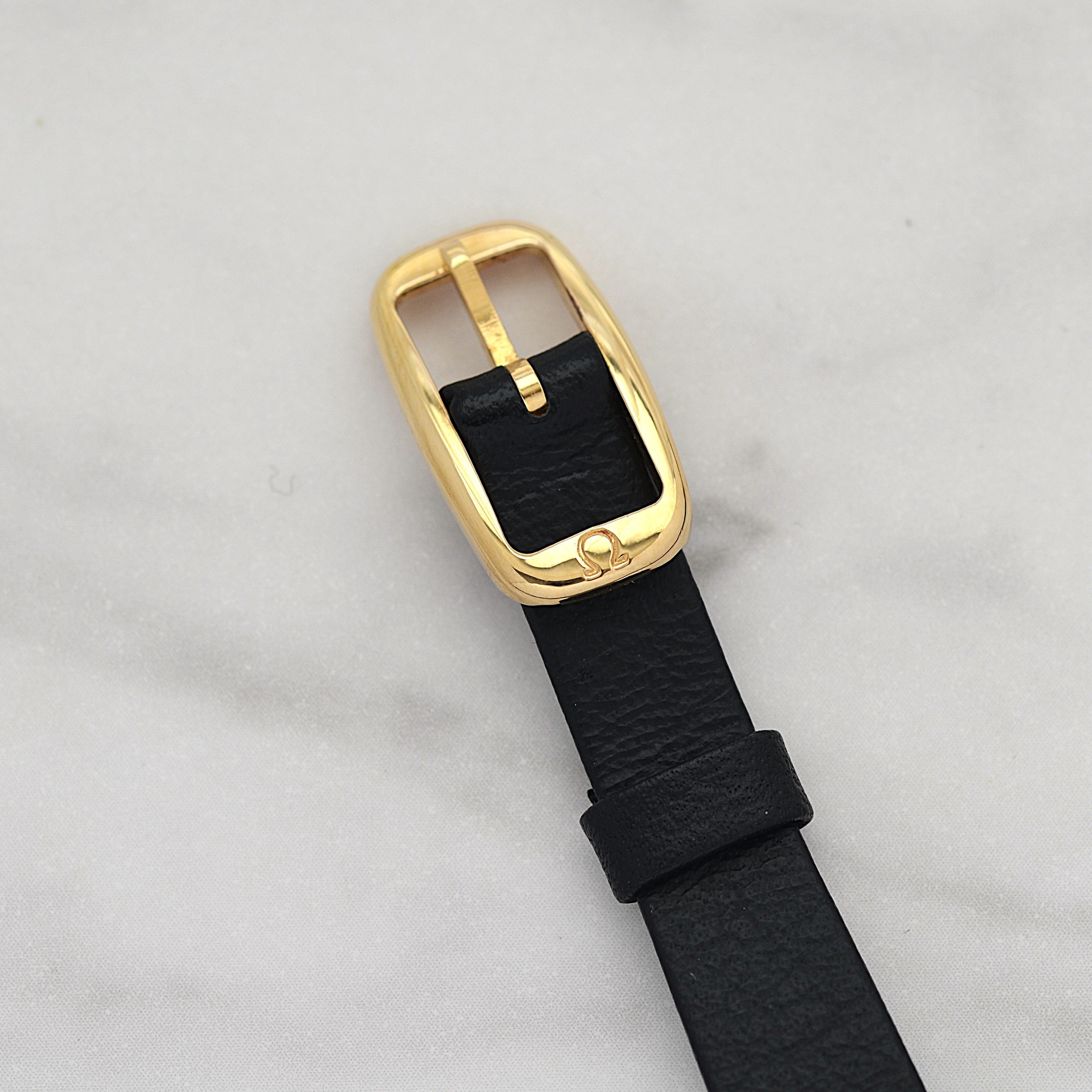 【OMEGA】オメガ デヴィル GP オーバル Gold 純正尾錠付き デッドストック