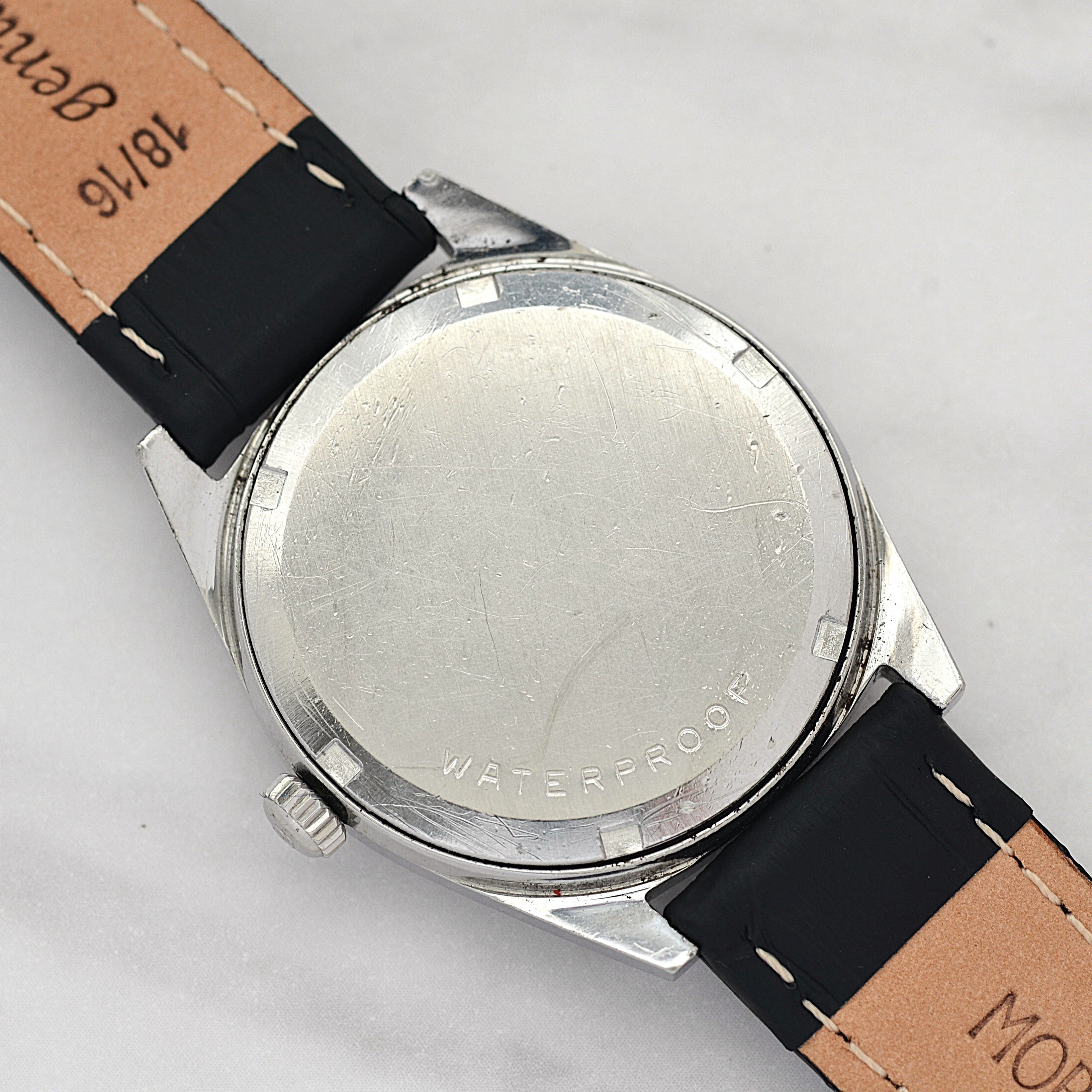 【OMEGA】オメガ ジュネーヴデイト SS Navy dial 純正尾錠付き