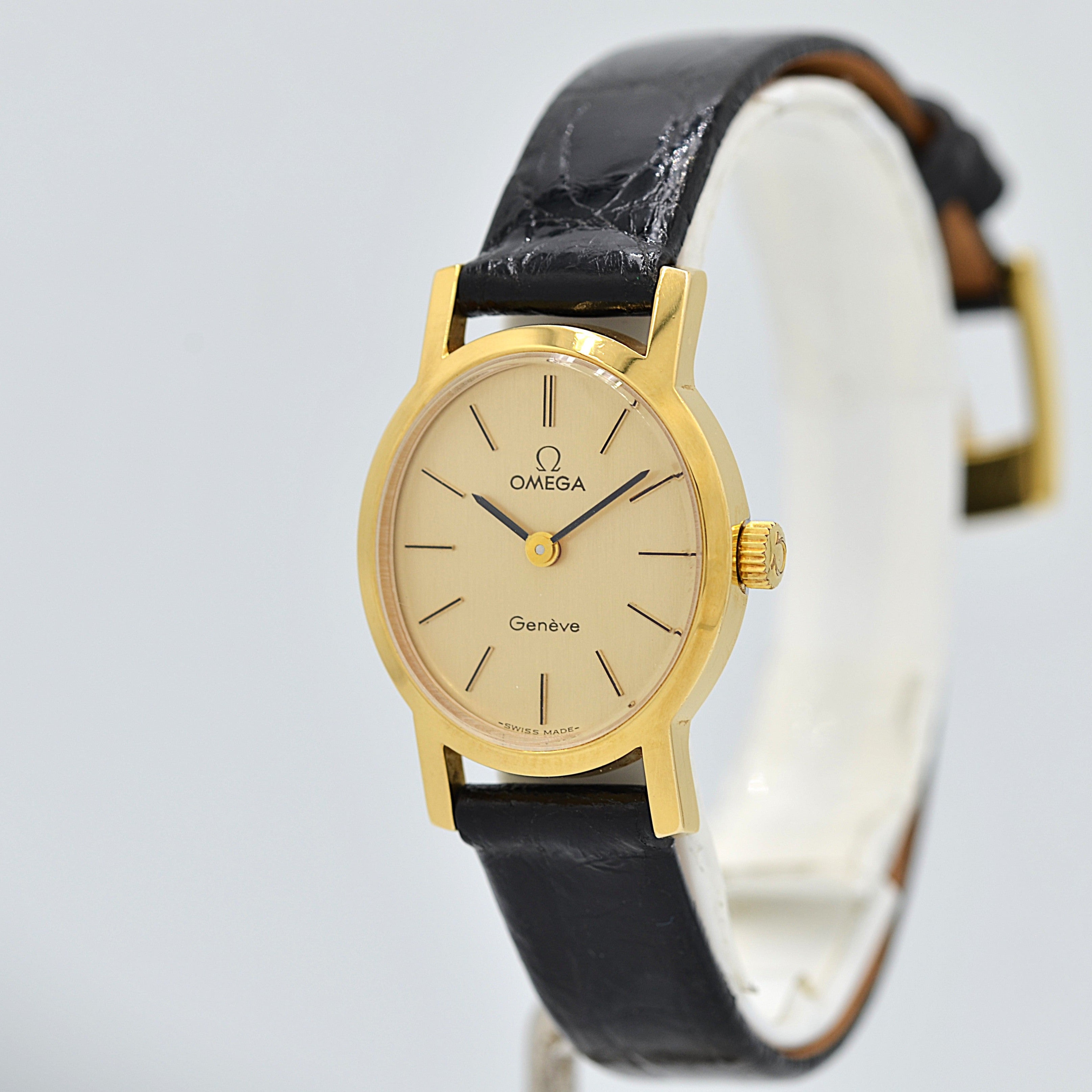 【OMEGA】オメガ ジュネーヴ GP ミニオーバル Gold 純正尾錠付き デッドストック