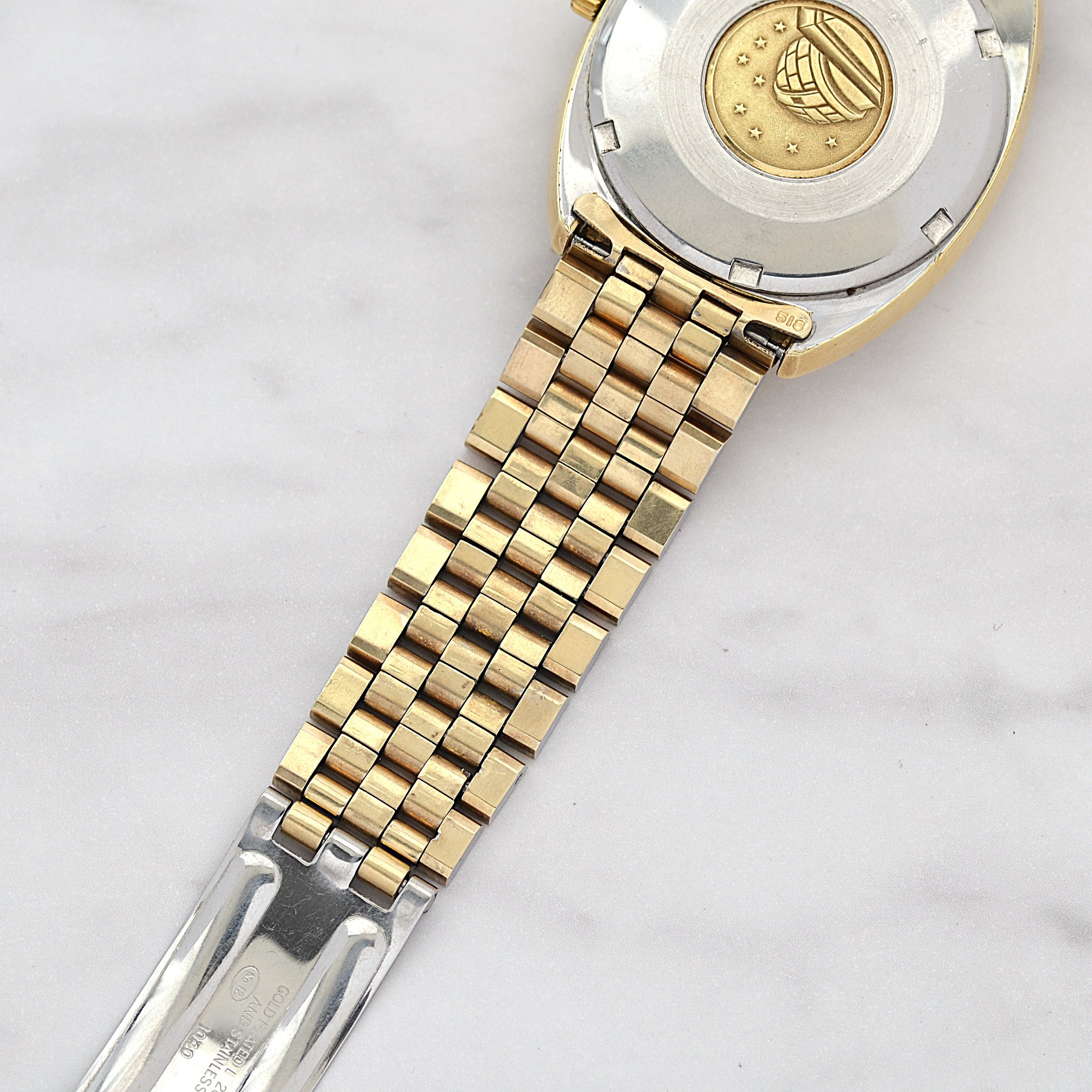 【OMEGA】オメガ コンステレーションデイト Cライン Gold bark dial