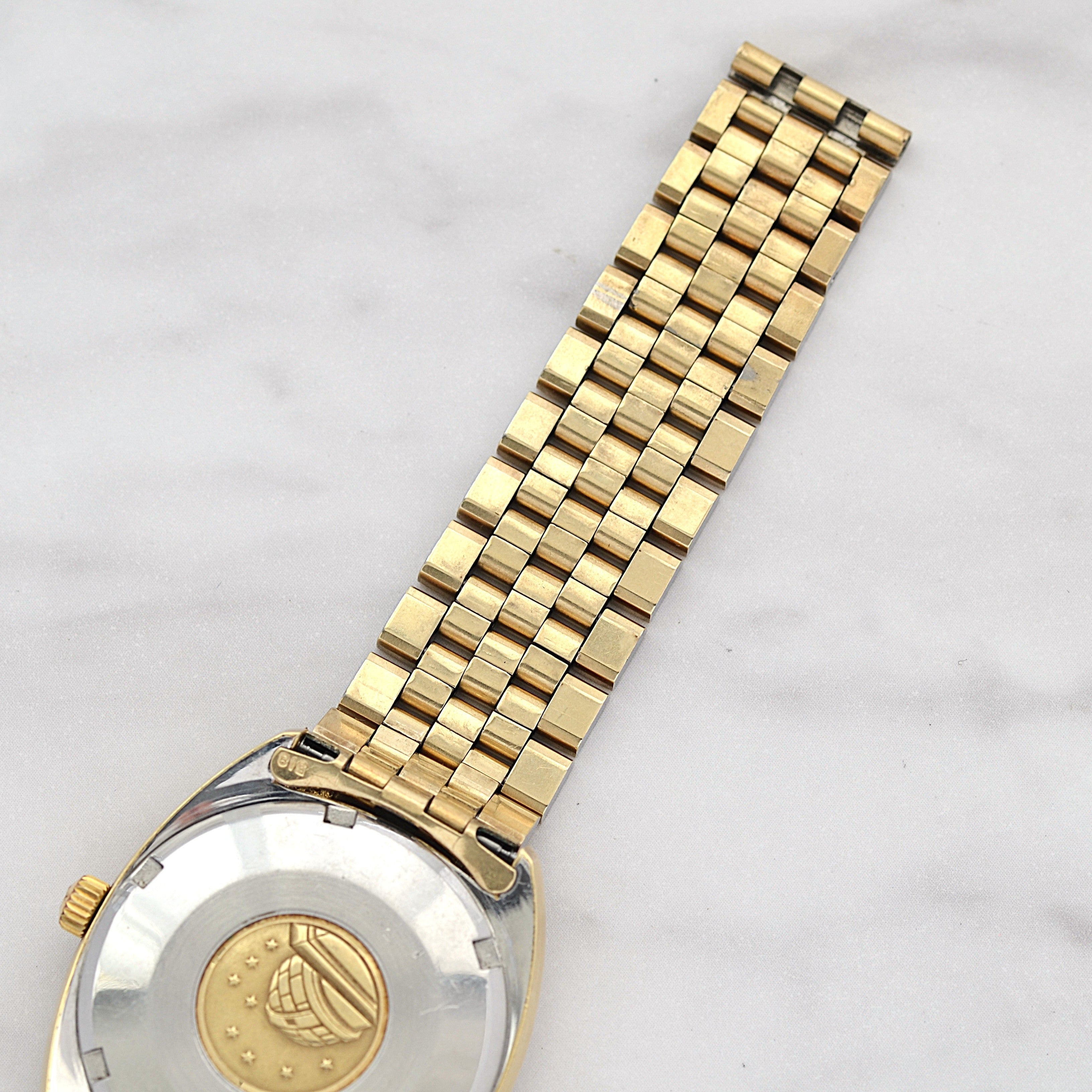 【OMEGA】オメガ コンステレーションデイト Cライン Gold bark dial