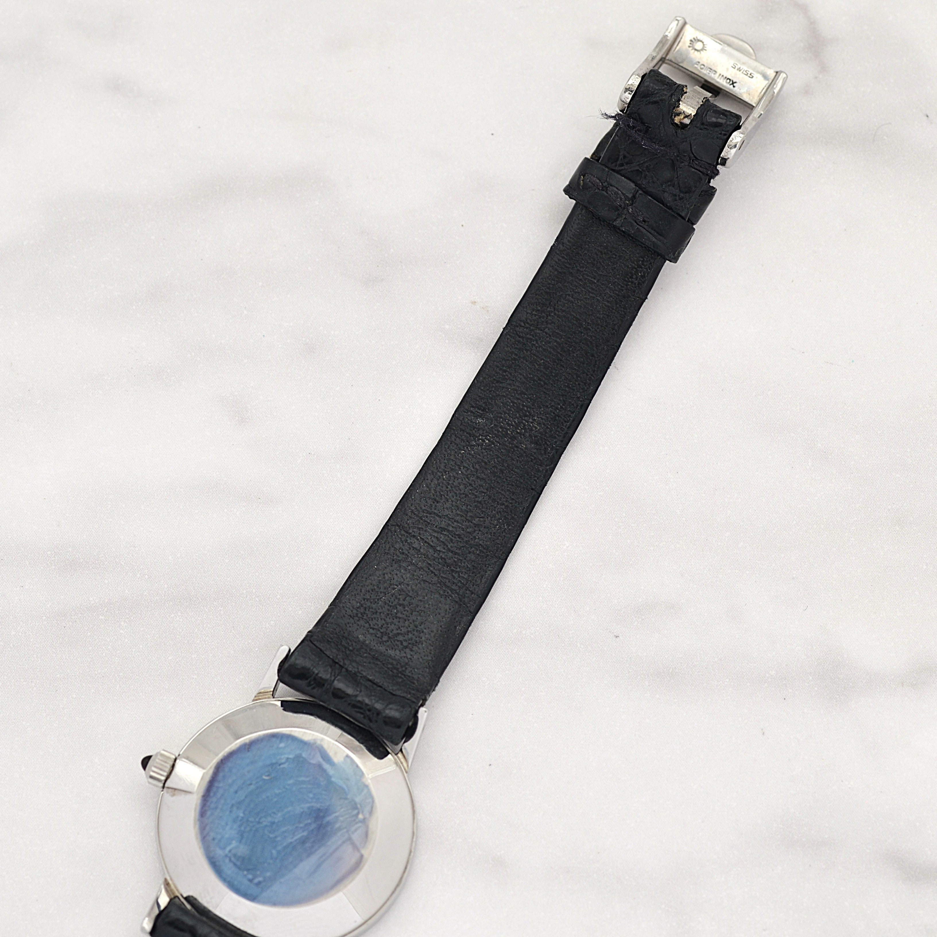 【OMEGA】オメガ デヴィル SS ラウンド Silver 純正尾錠付き デッドストック
