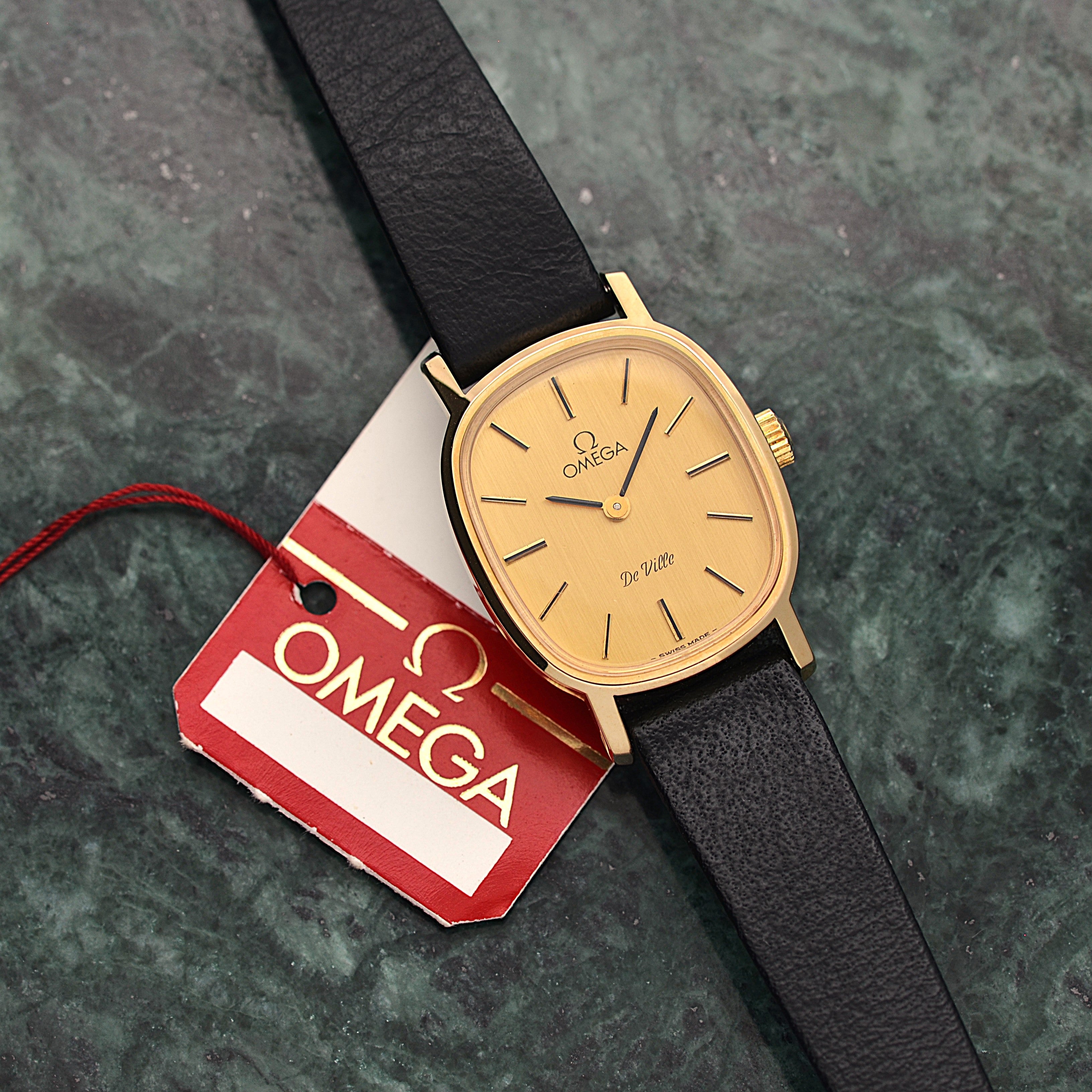 【OMEGA】オメガ デヴィル GP オーバル Gold 純正尾錠付き デッドストック