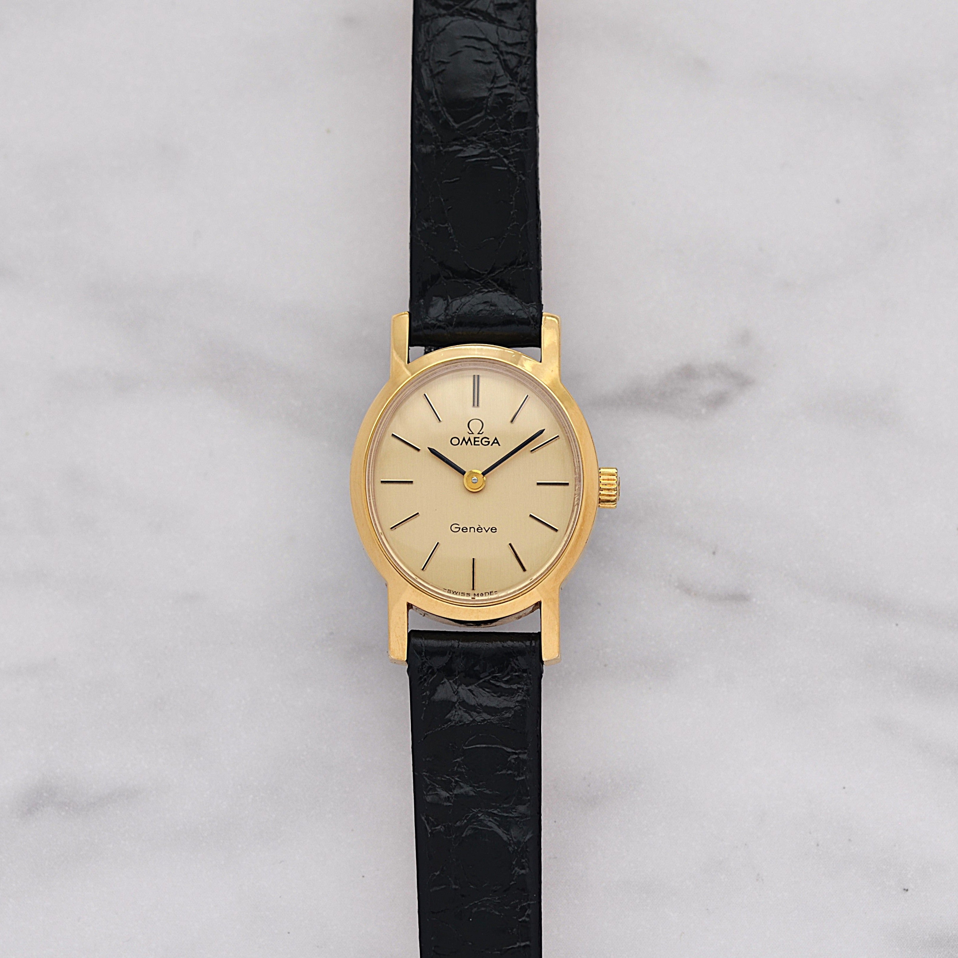 【OMEGA】オメガ ジュネーヴ GP ミニオーバル Gold 純正尾錠付き デッドストック