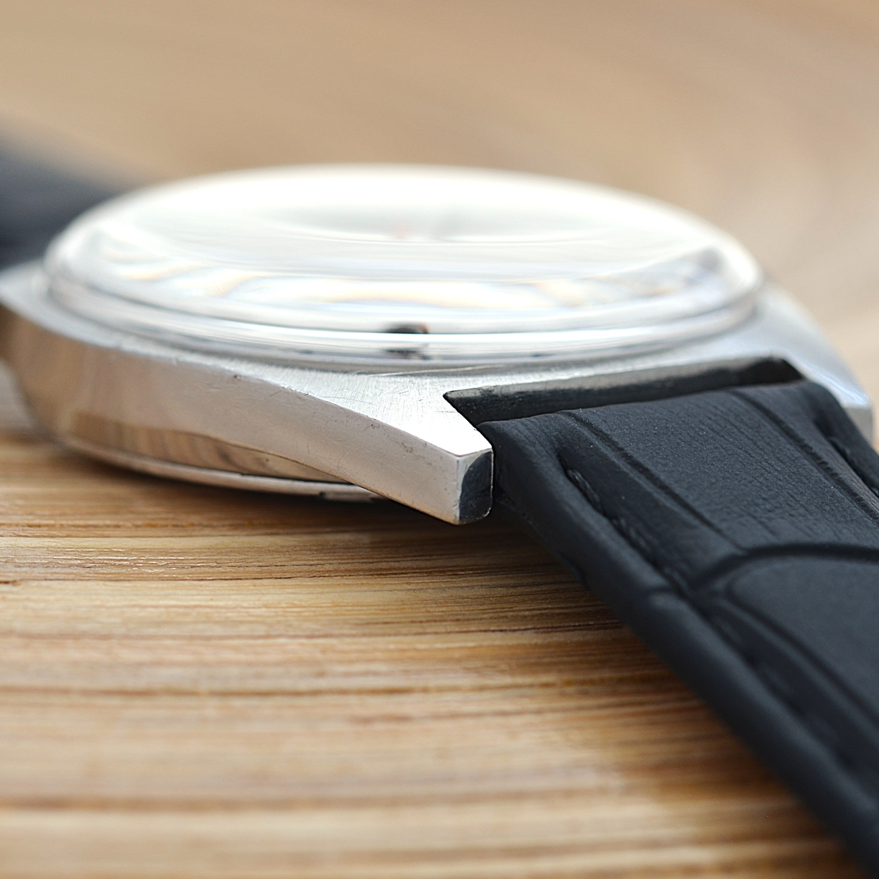 【OMEGA】オメガ ジュネーヴデイト SS Navy dial 純正尾錠付き
